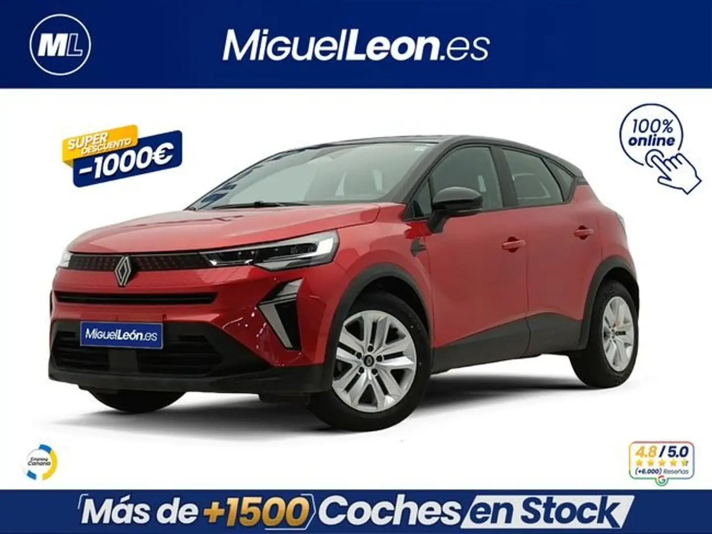 Renault Captur evolution TCe 67kW (90CV) Rojo - 1