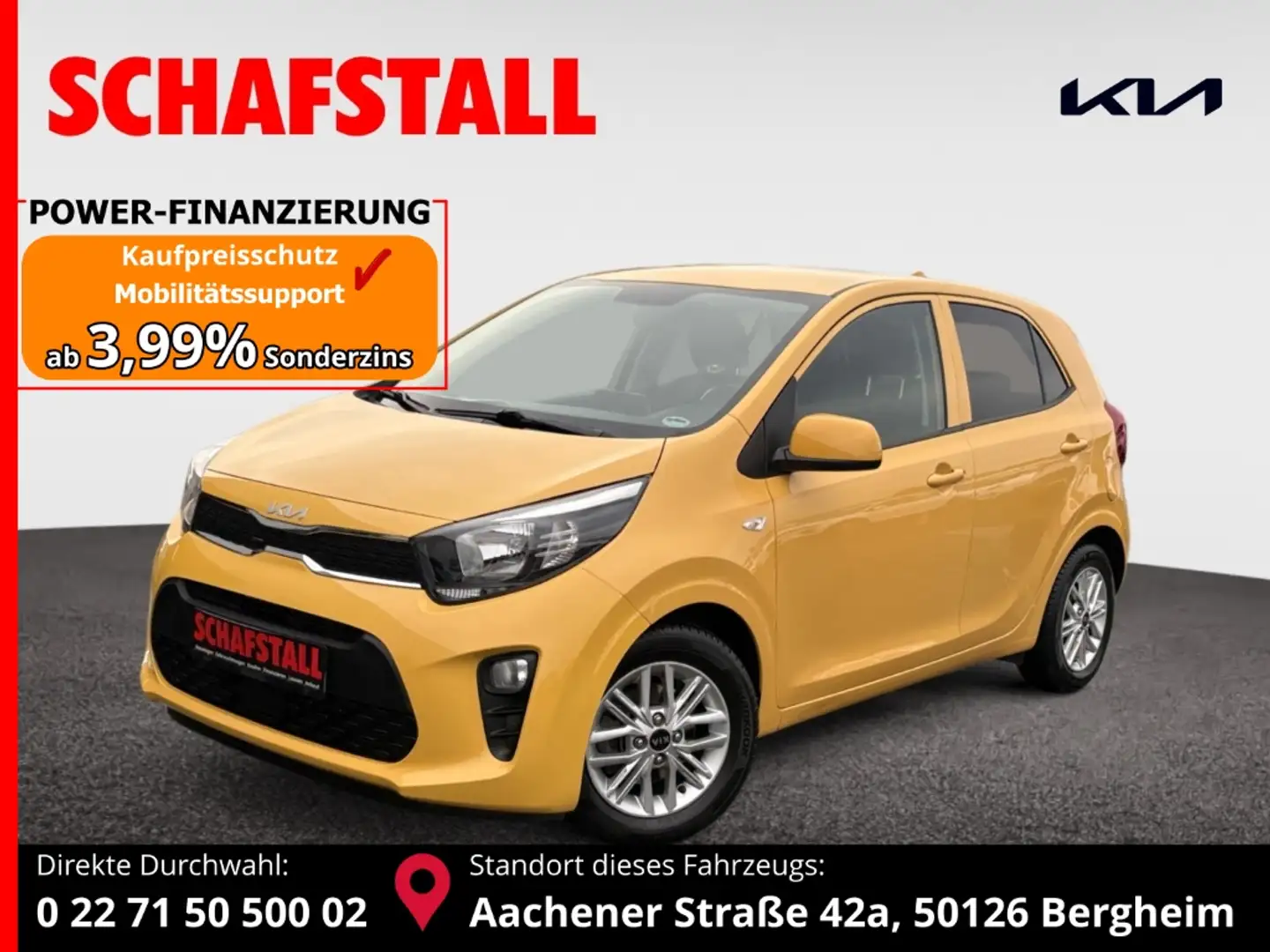 Kia Picanto 1.0 Dream Team NAVI Kamera Sitzheizung ALU Gelb - 1