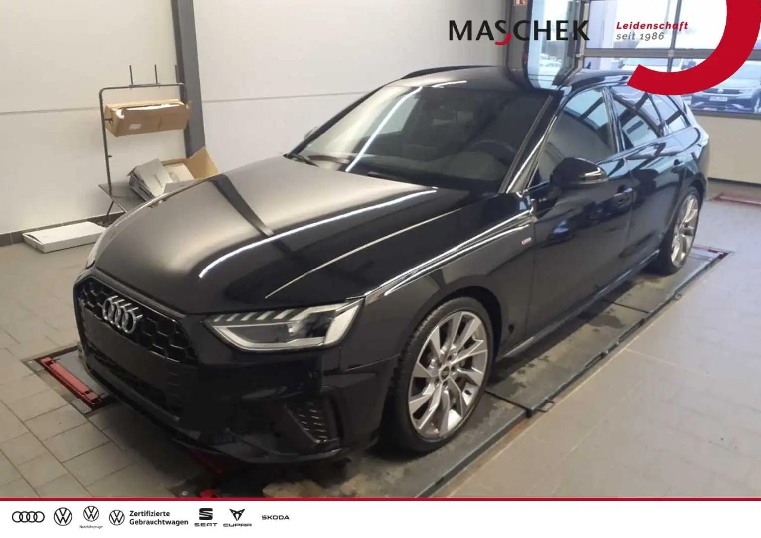 Audi A4 Avant S line 40 TDI Matrix Navi Alcantara Sitzh. B Schwarz - 1