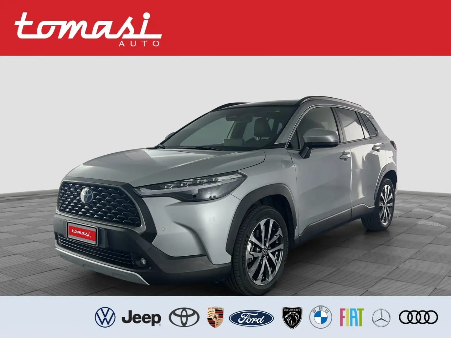 Toyota Corolla Cross Cross 1.8 Hybrid 140 CV E-CVT Lounge Argento - 1