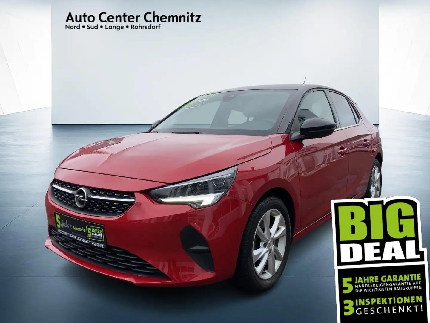 Opel Corsa F AT8 Elegance LED/Teilleder/SHZ/Park&Go Rot - 1