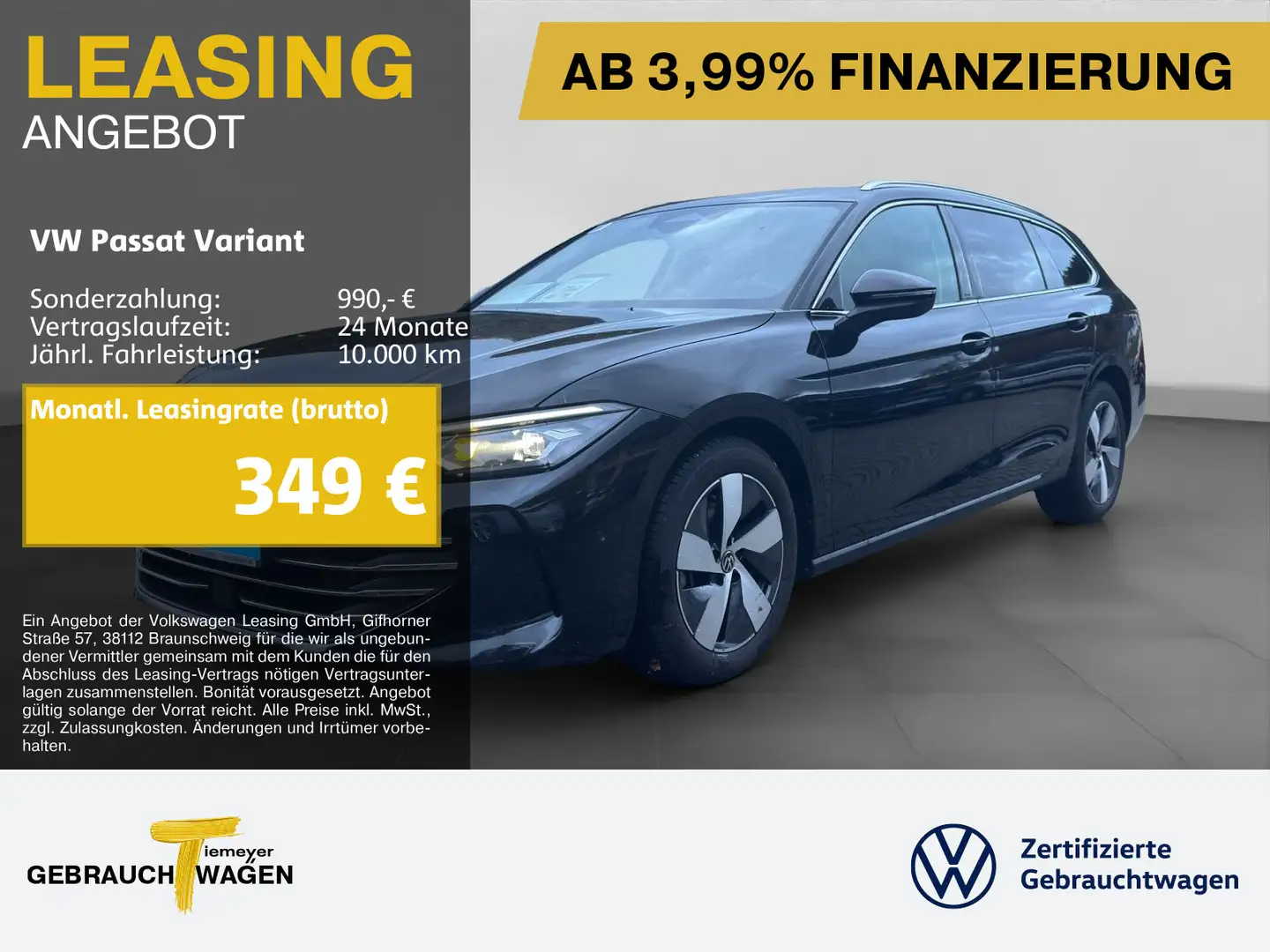 Volkswagen Passat Variant 2.0 TDI DSG BUSINESS AHK 360° IQ. Schwarz - 1