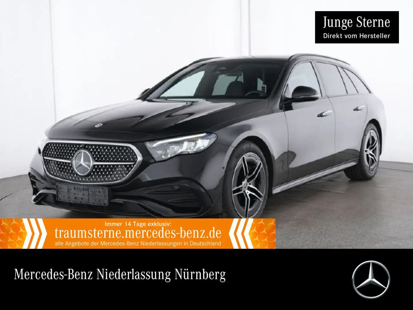 Mercedes-Benz E 220 d T AMG Distr. LED AHK Night Kamera PTS 9G Noir - 1
