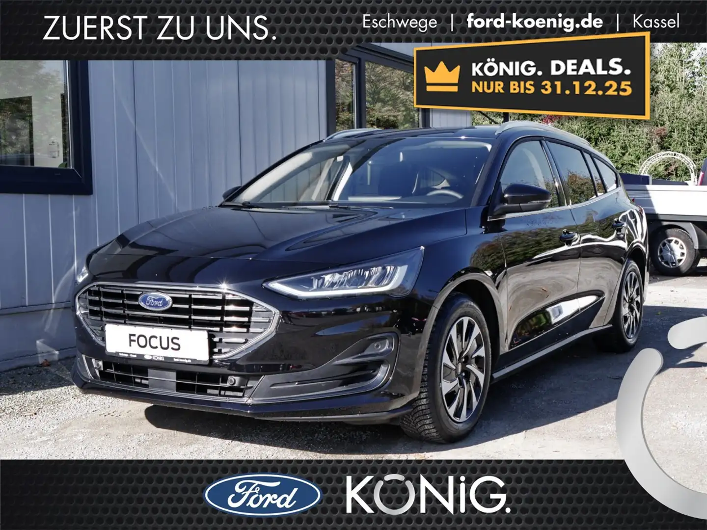 Ford Focus Titanium Edition MildHybrid LED+NAV+Tempo Klima Schwarz - 1