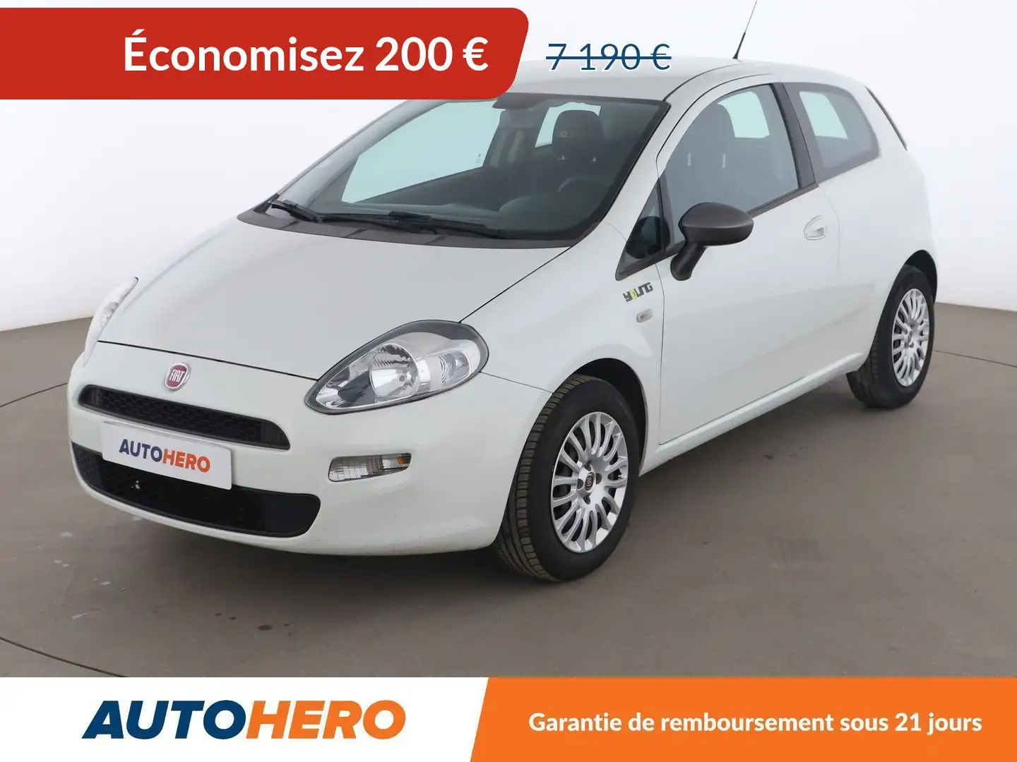 Fiat Punto 1.2 Young Blanc - 1