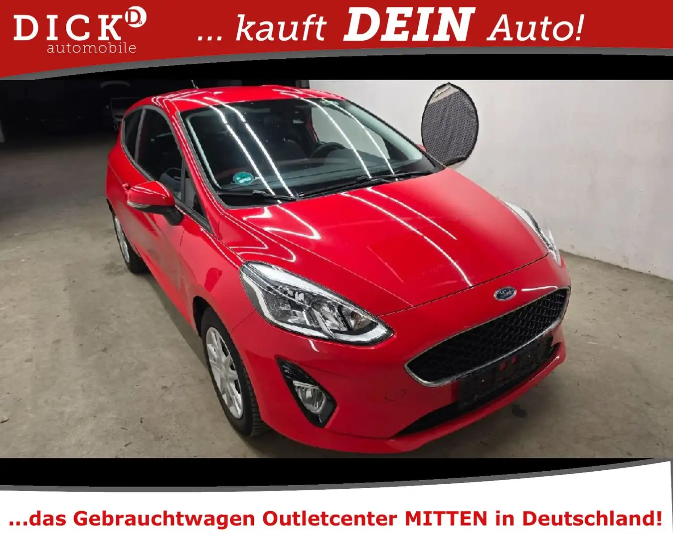 Ford Fiesta 1.1 C&C NAVI/APPLE/TEMP/KLIMA/MFL/PDC Rouge - 2