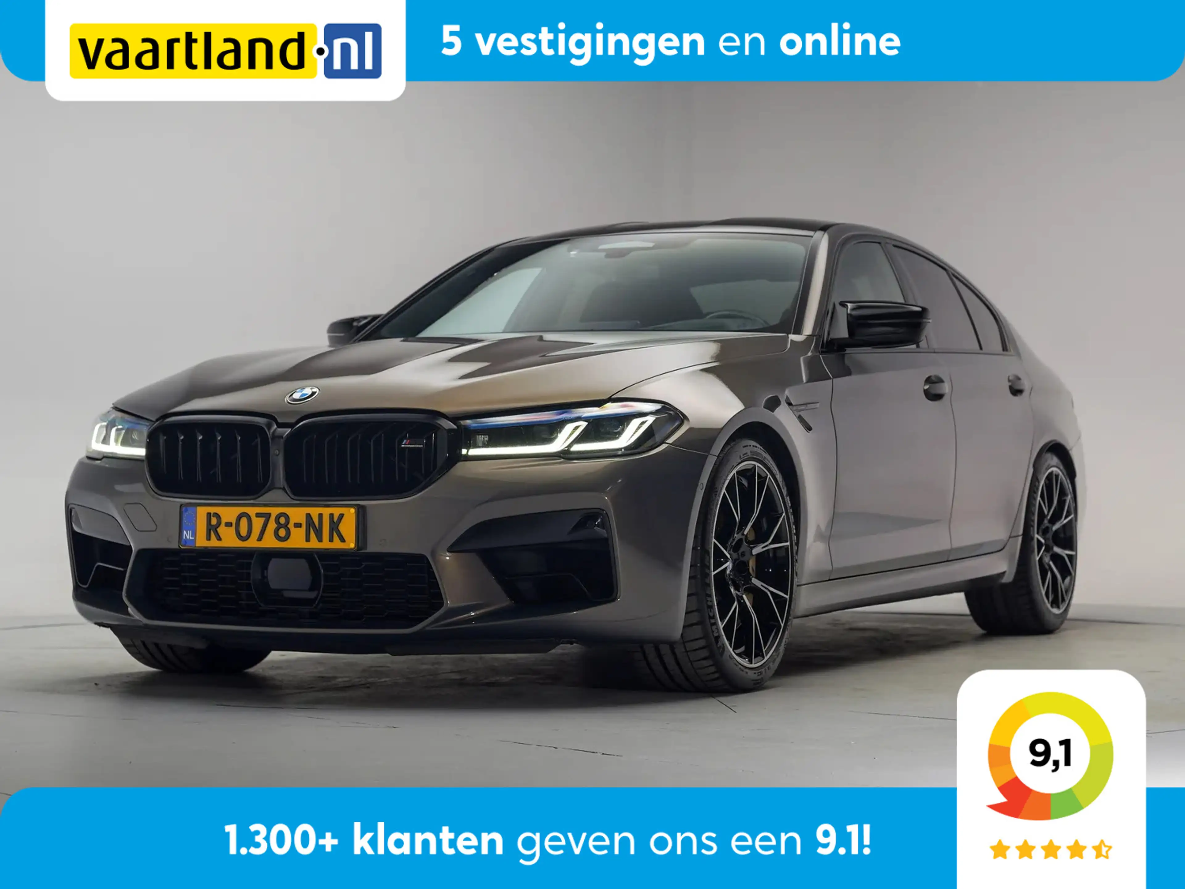 BMW M5 Competition 625pk - Orig. NL - Alvitgrau! [ Kerami