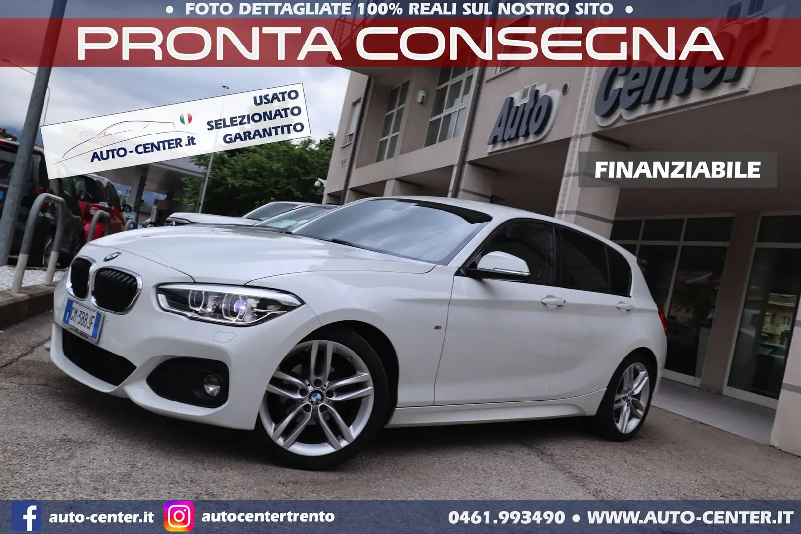 BMW 118 118i 5p. Msport M-sport Bianco - 1
