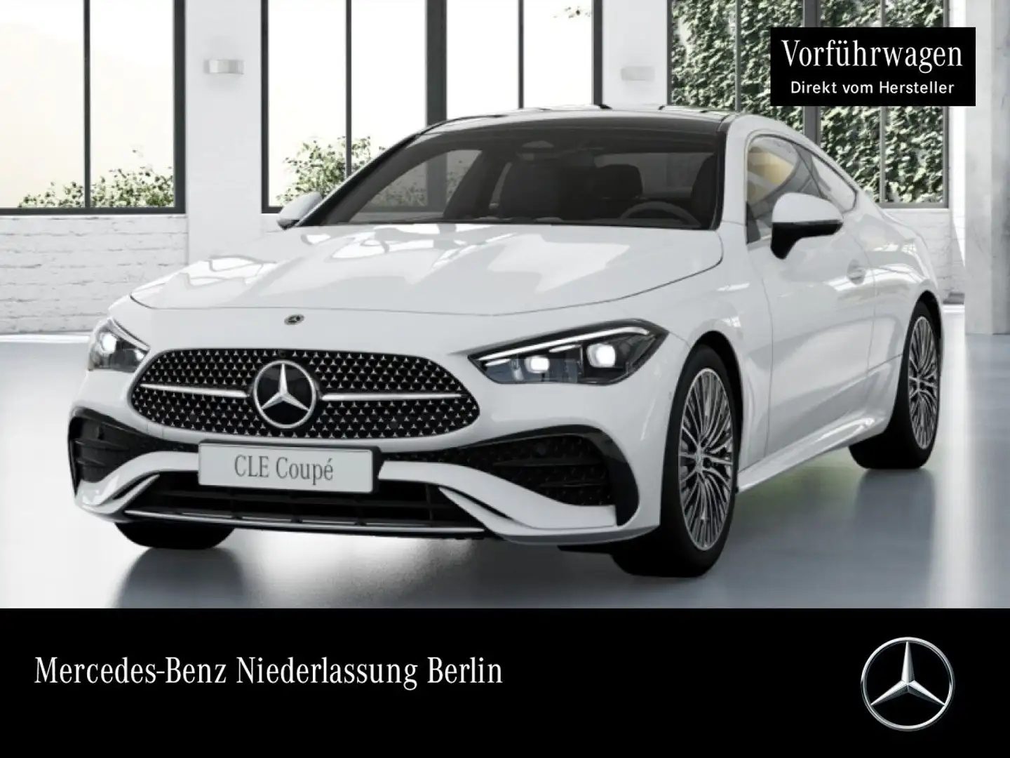 Mercedes-Benz CLE 200 AMG+PANO+360+BURMESTER+TOTW+KEYLESS+9G Blanc - 1