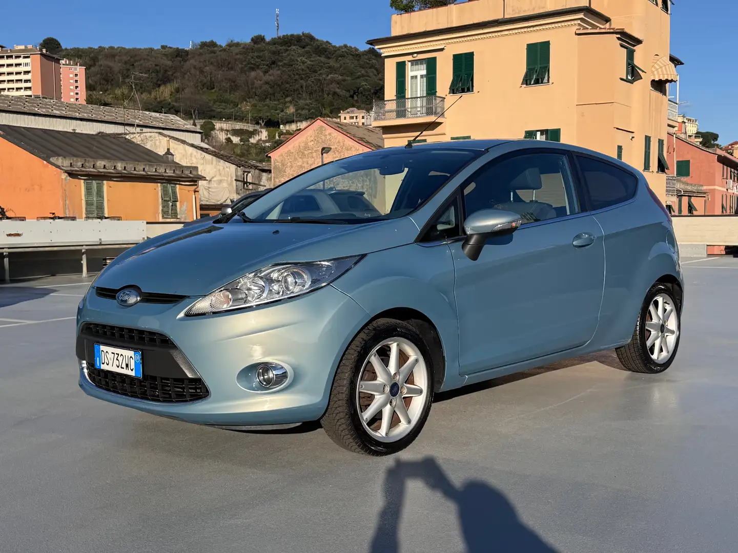 Ford Fiesta 3p 1.4 tdci Titanium Blauw - 1