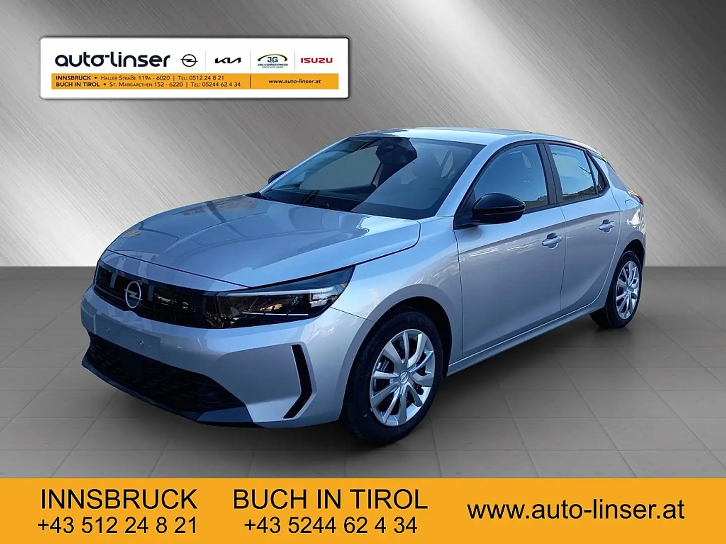 Opel Corsa 1,2 Euro 6.4  Edition Silber - 1