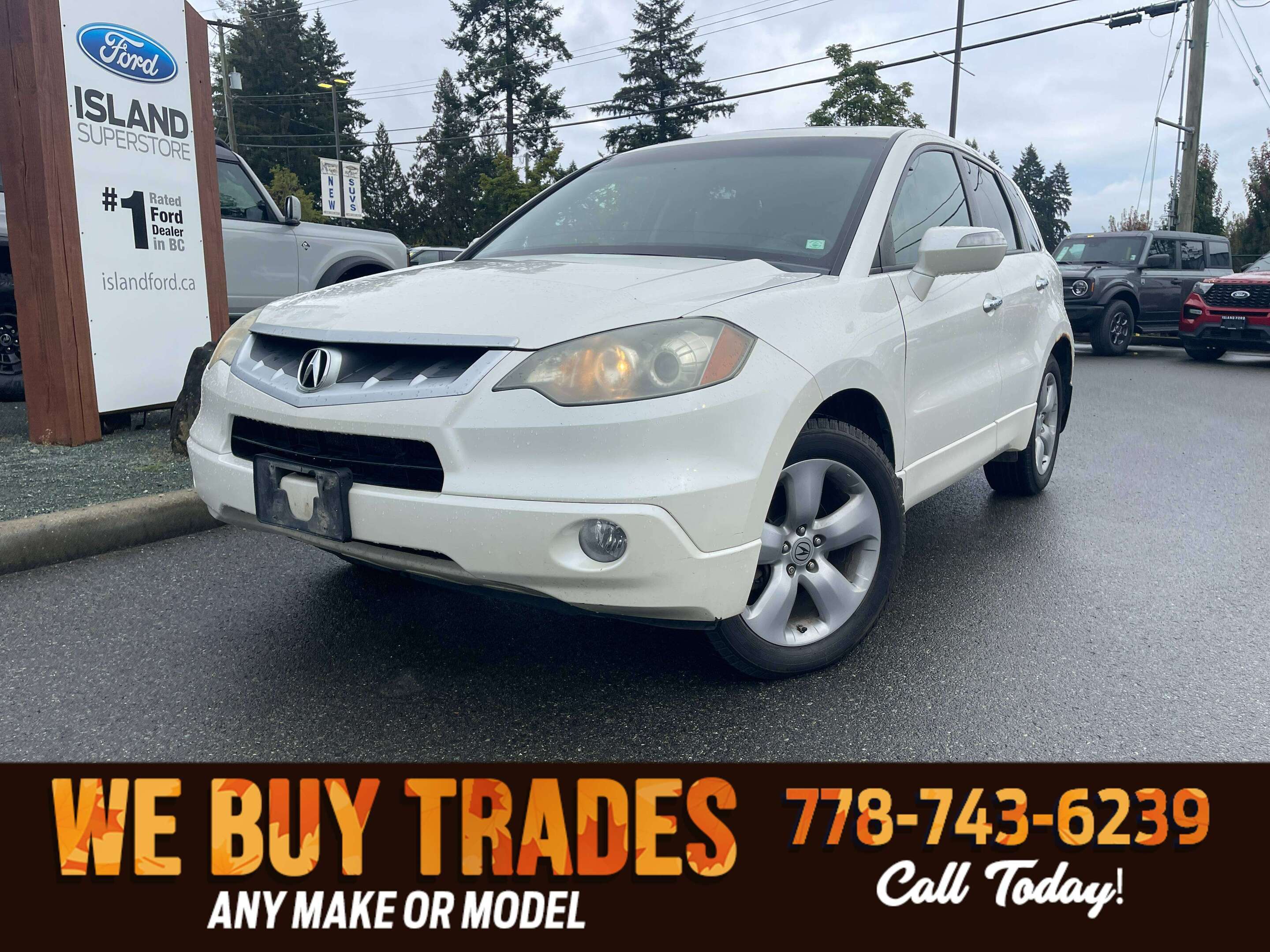 White 2008 Acura RDX SUV / Crossover All-Wheel Drive Automatic