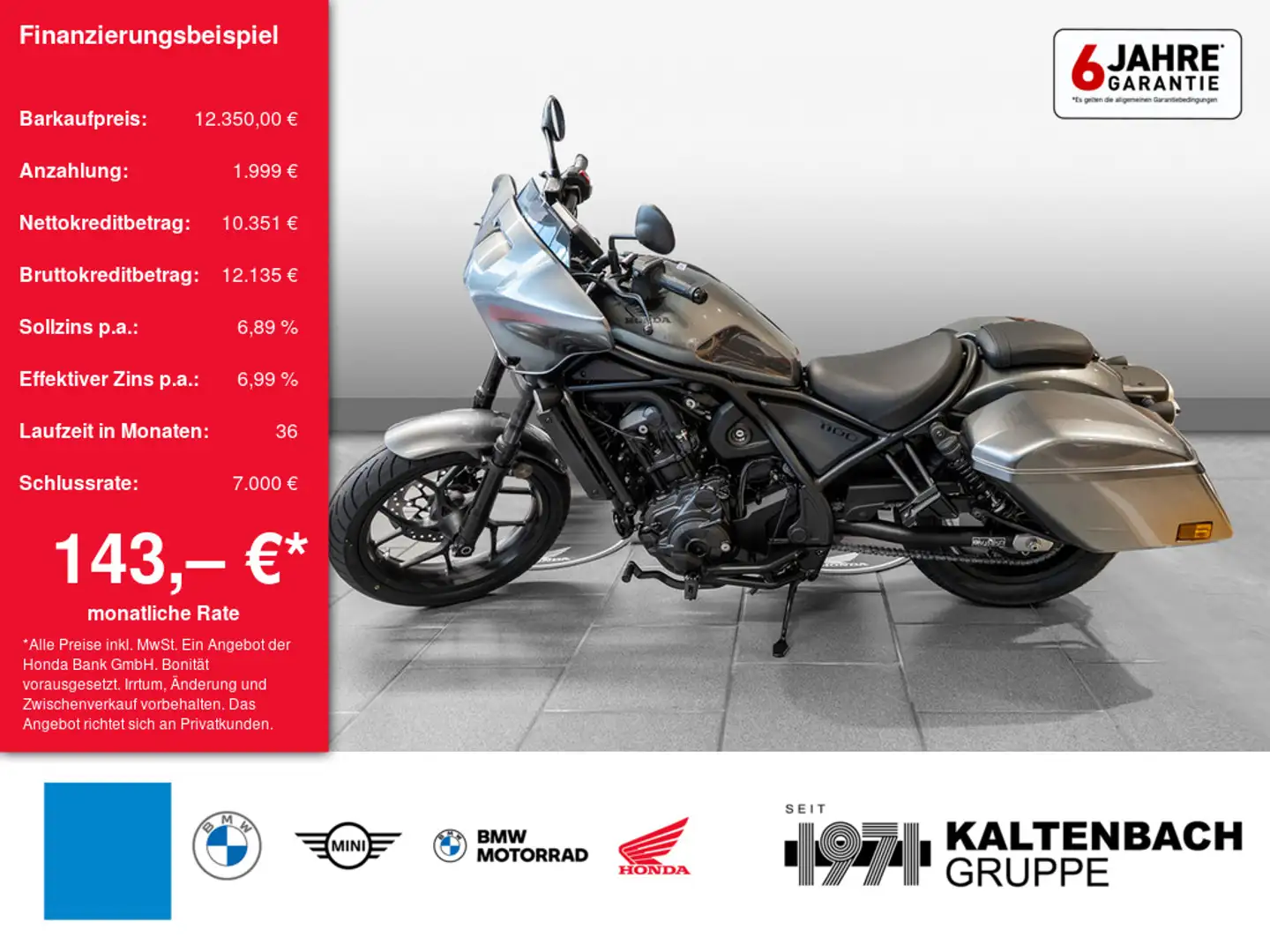 Honda CMX 1100 Rebel LED SCHEINWERFER Серый - 1