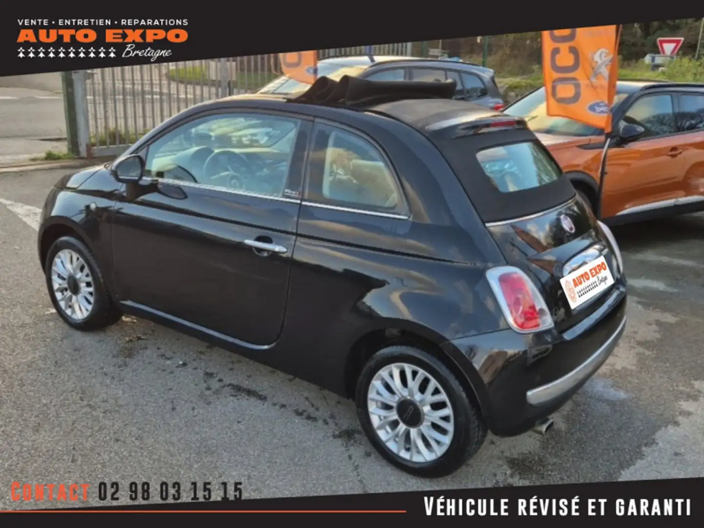 Fiat 500C 1.2 8V 69CH POP Noir - 2