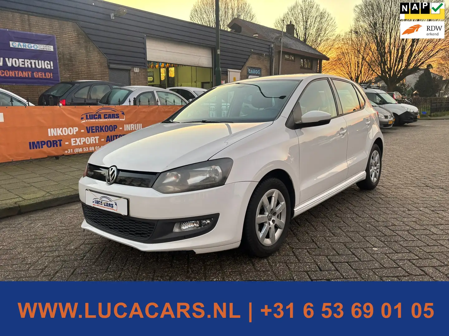 Volkswagen Polo 1.2 TDI BlueMotion Comfortline 2X SLEUTEL + BOEKJE White - 1