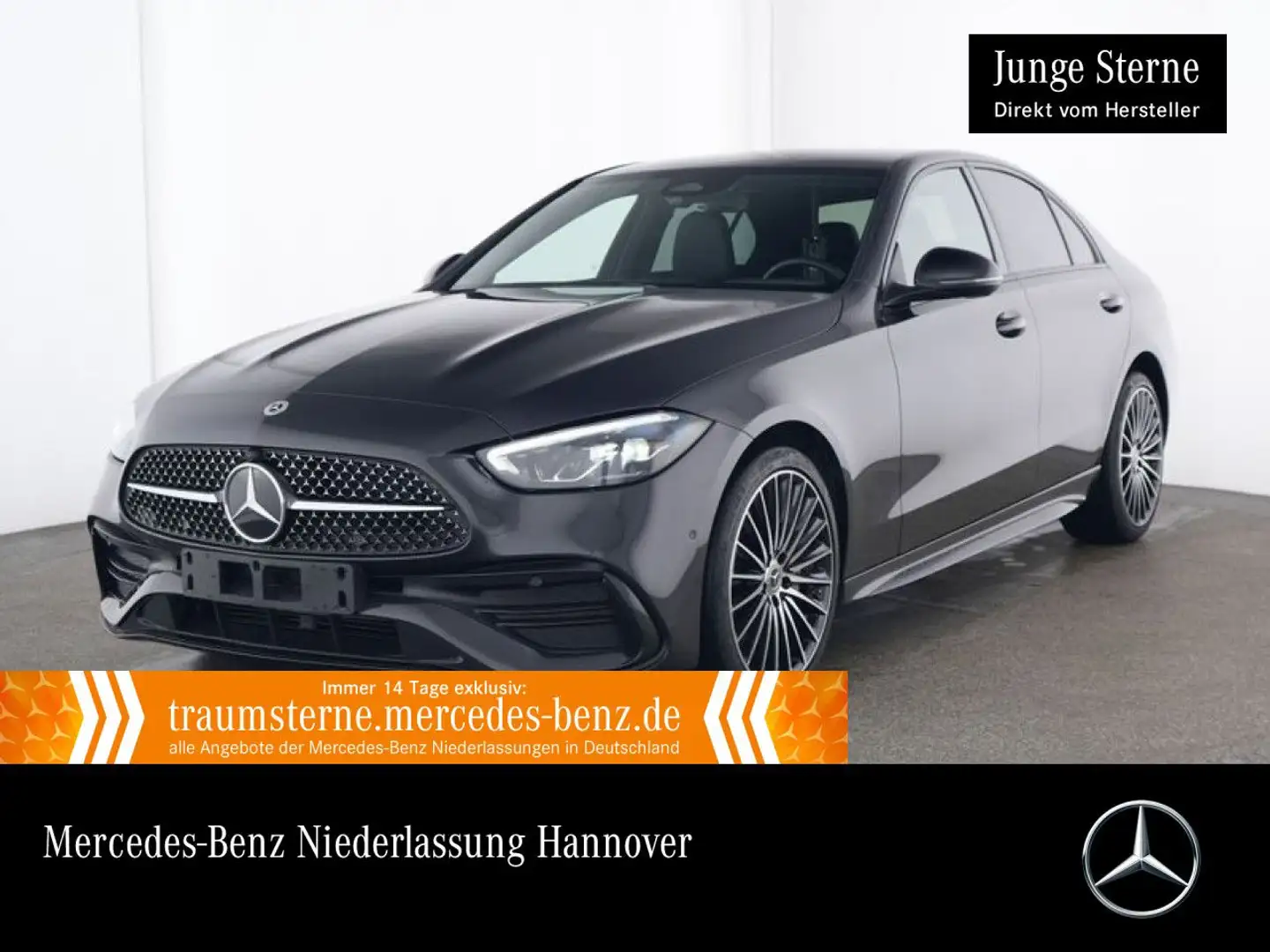 Mercedes-Benz C 300 d AMG+NIGHT+LED+STHZG+KAMERA+19"+TOTW+9G Gris - 1