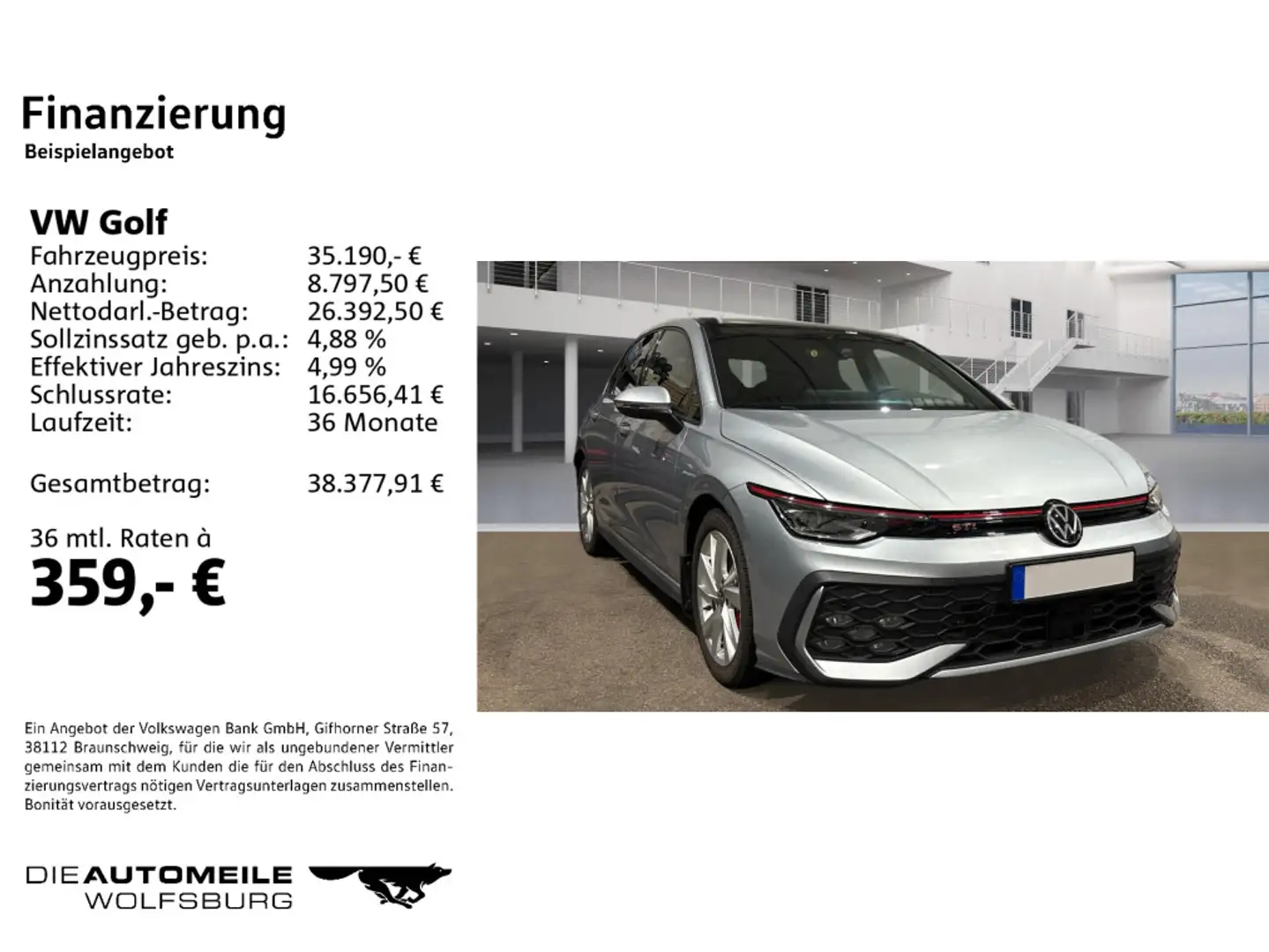 Volkswagen Golf GTI Golf 8 2.0 TSI DSG GTI IQ/DCC/SITZHZ/SCHWARZES D Silber - 2