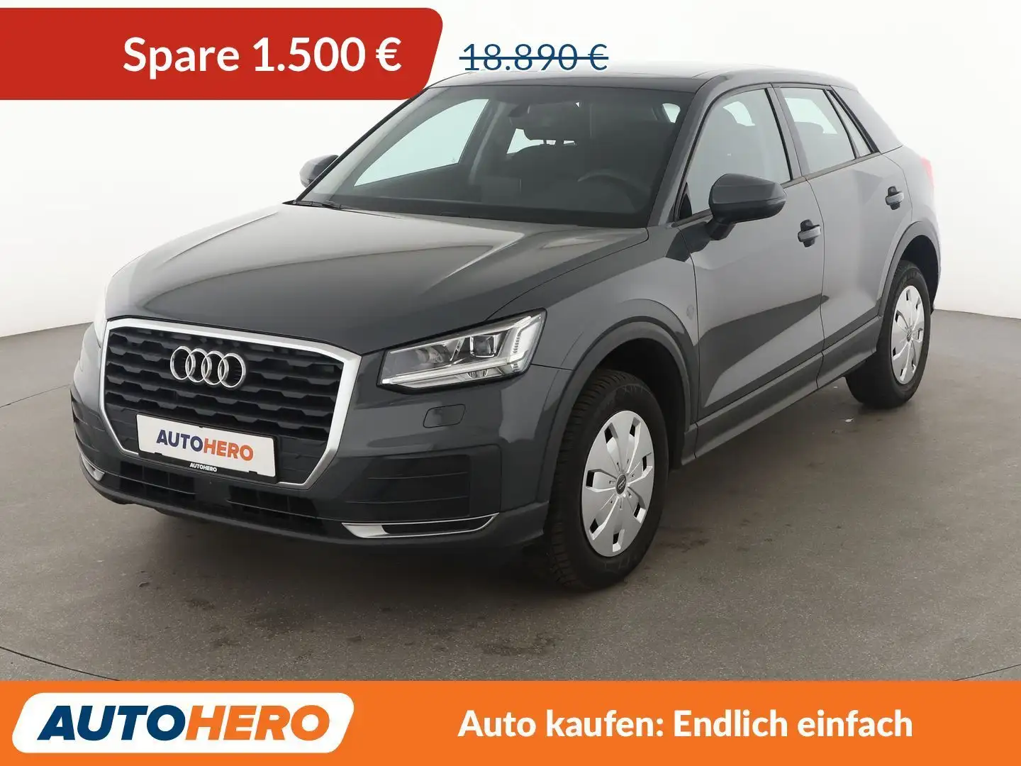 Audi Q2 1.4 TFSI ACT Aut.*LED*TEMPO*SHZ*AHK*KLIMA*GARANTIE Grau - 1