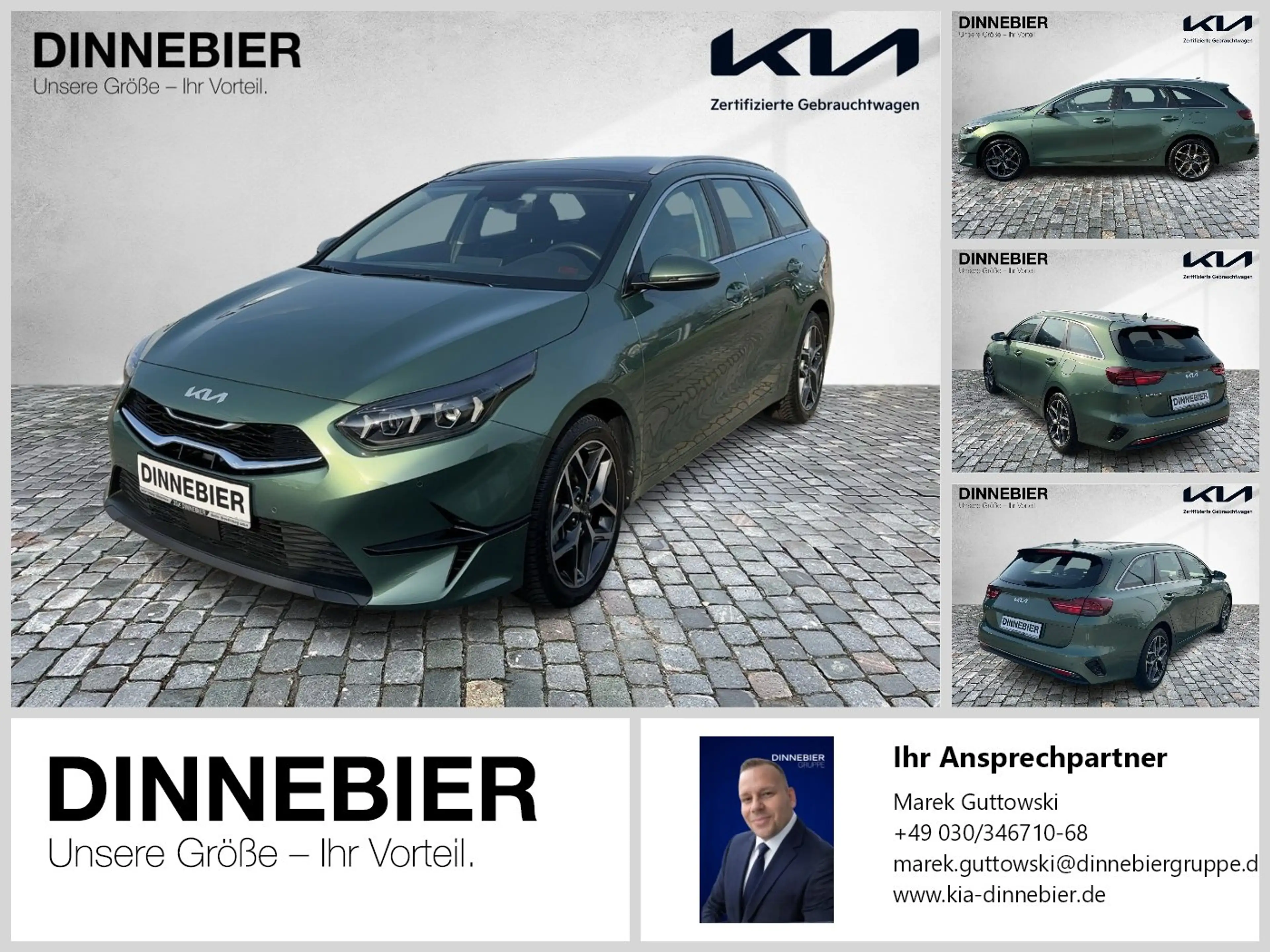 Kia Ceed SW / cee'd SW Spirit Glasdach+LED+Kamera