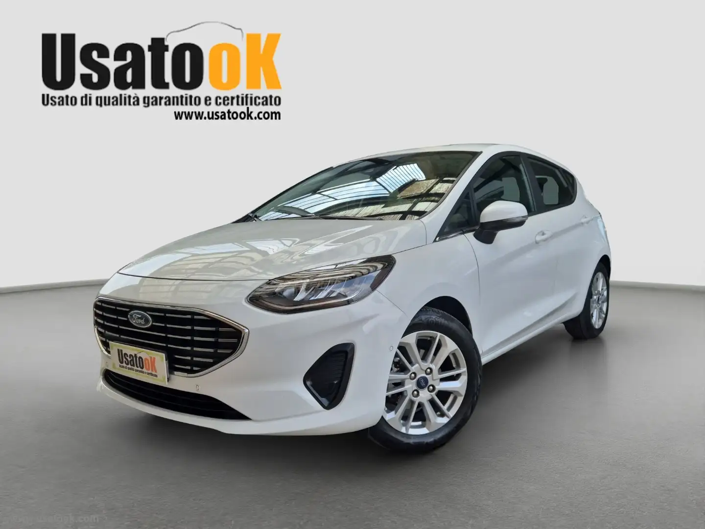 Ford Fiesta 1.1 75 CV 5p. Titanium Weiß - 1