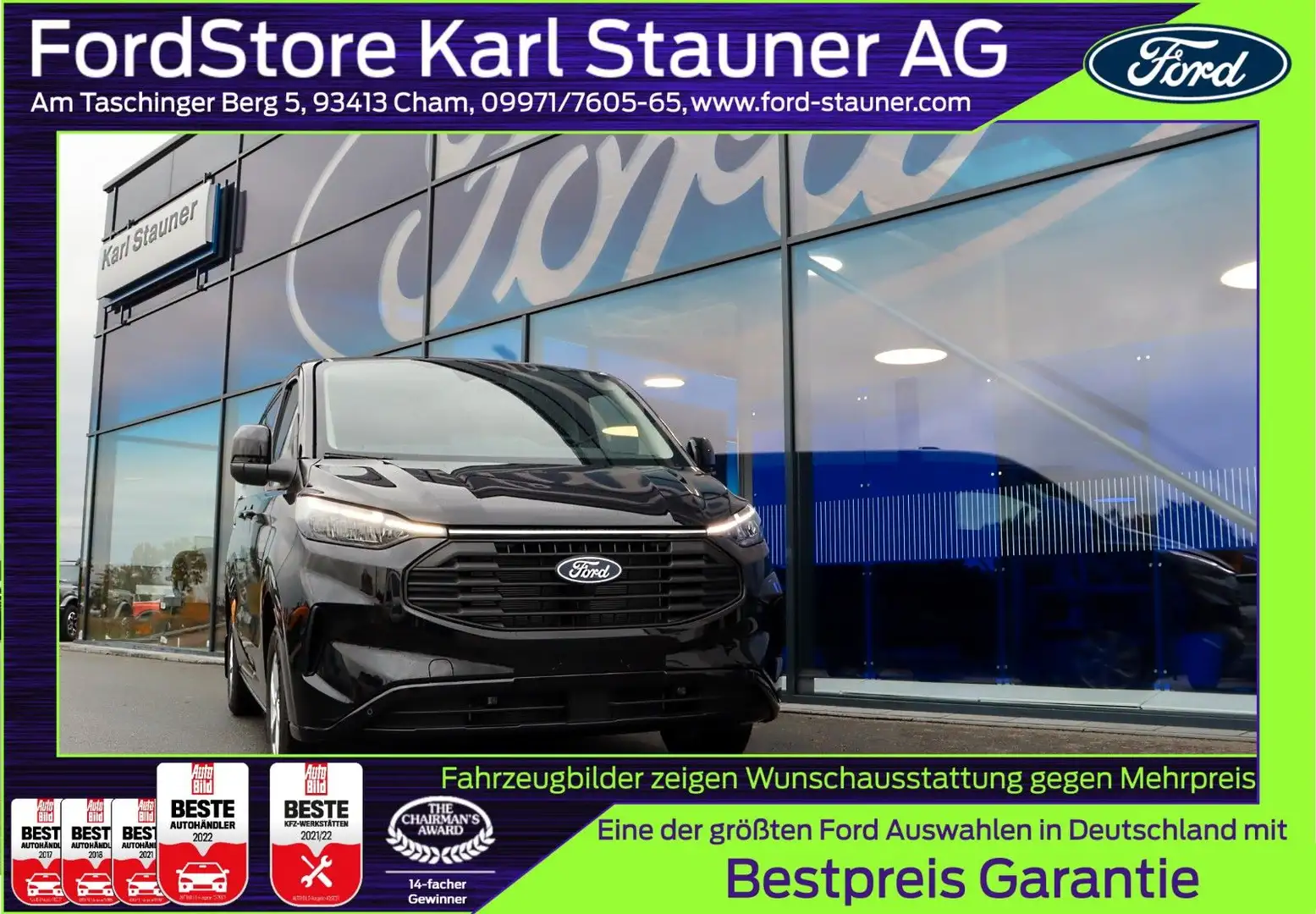 Ford Transit Custom DOKA Limited LKW 320 L1 2.0 EcoBl Weiß - 1