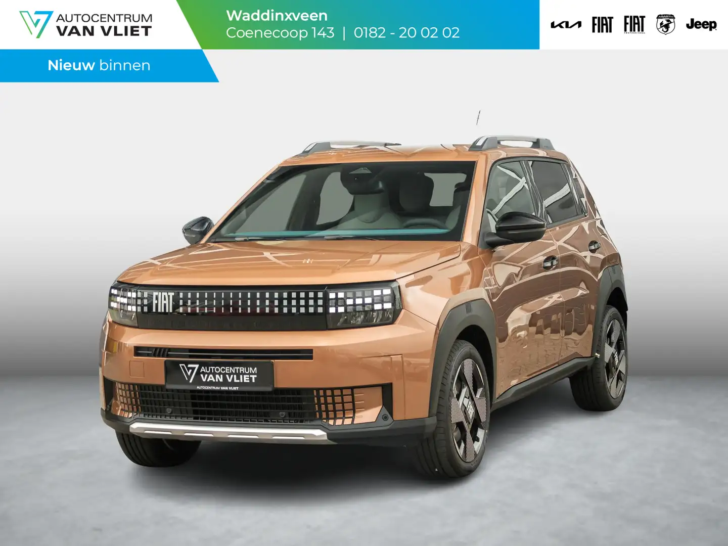 Fiat Grande Panda La Prima 44 kWh | Uit voorraad leverbaar | Clima | Brun - 1