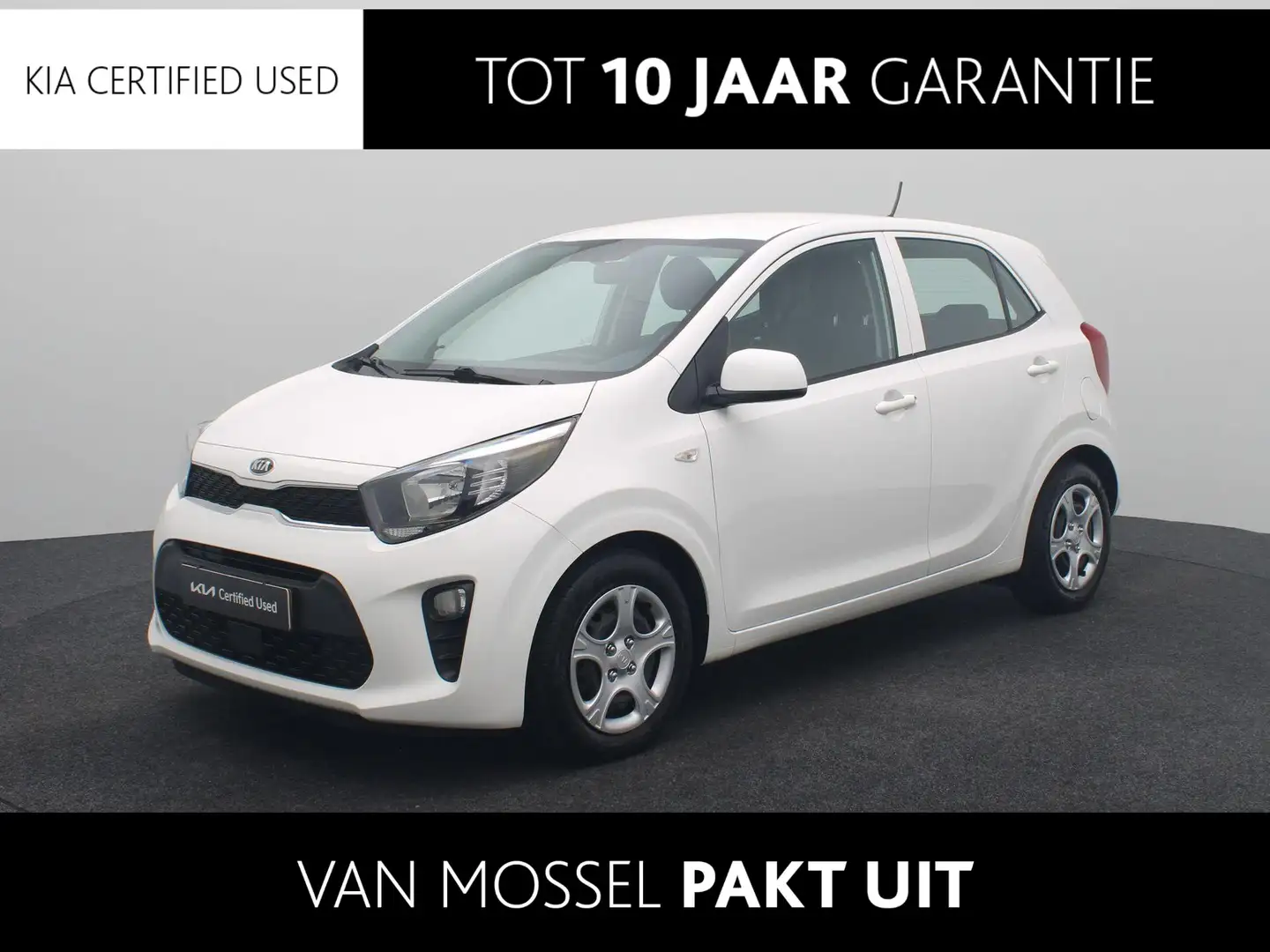 Kia Picanto 1.0 DPi ComfortLine | Airco | Telefoon | Audio | Wit - 1