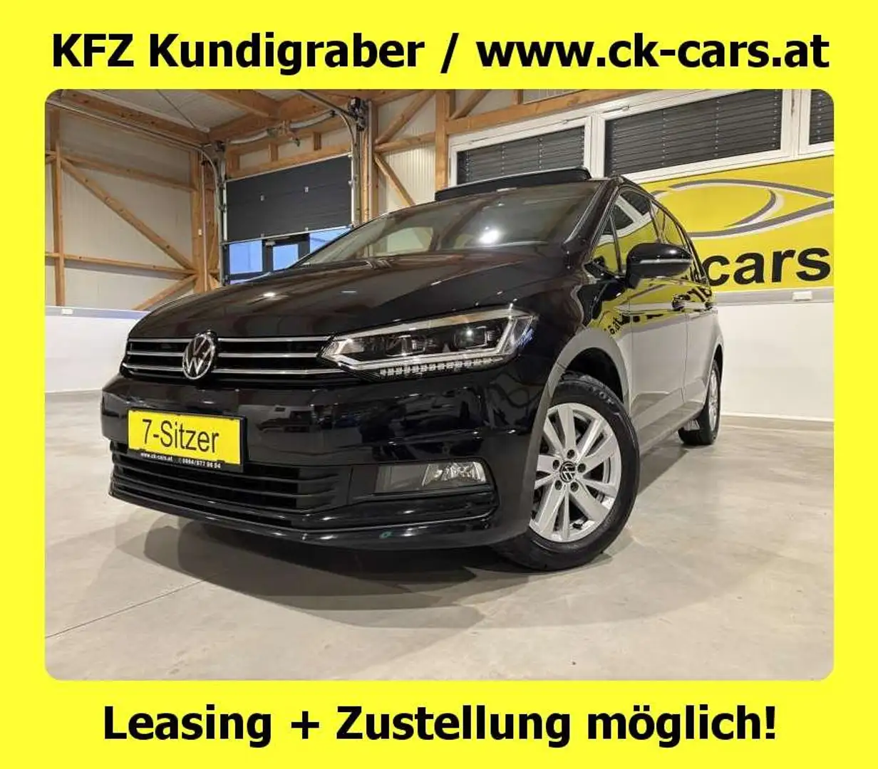 Volkswagen Touran 2,0 DSG SKY 7-SITZER LED DIGITAL TACHO KAMERA AHK Schwarz - 1