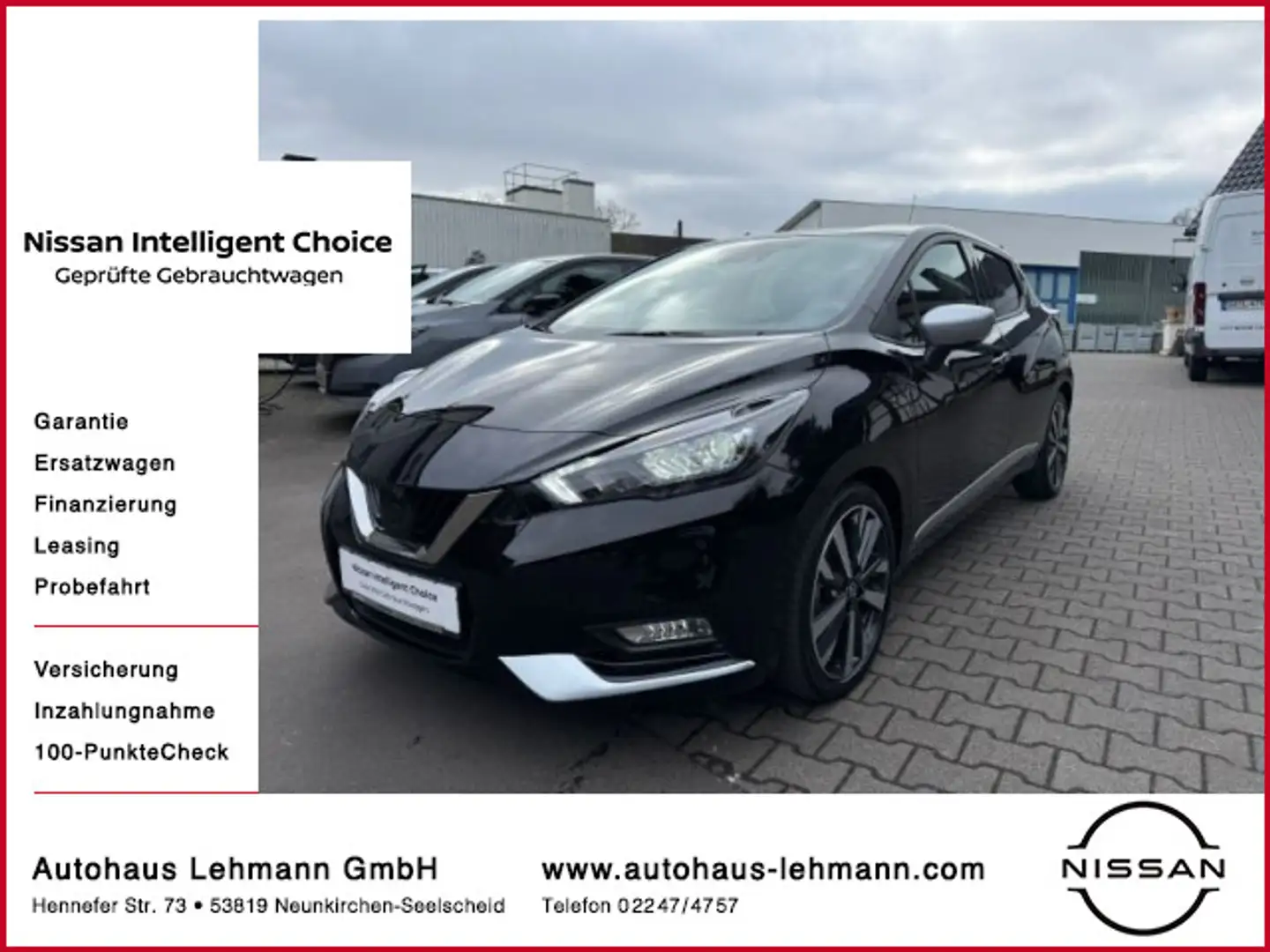 Nissan Micra 1.0 IG-T N-Design Kamera 8-fach Bereift Schwarz - 1