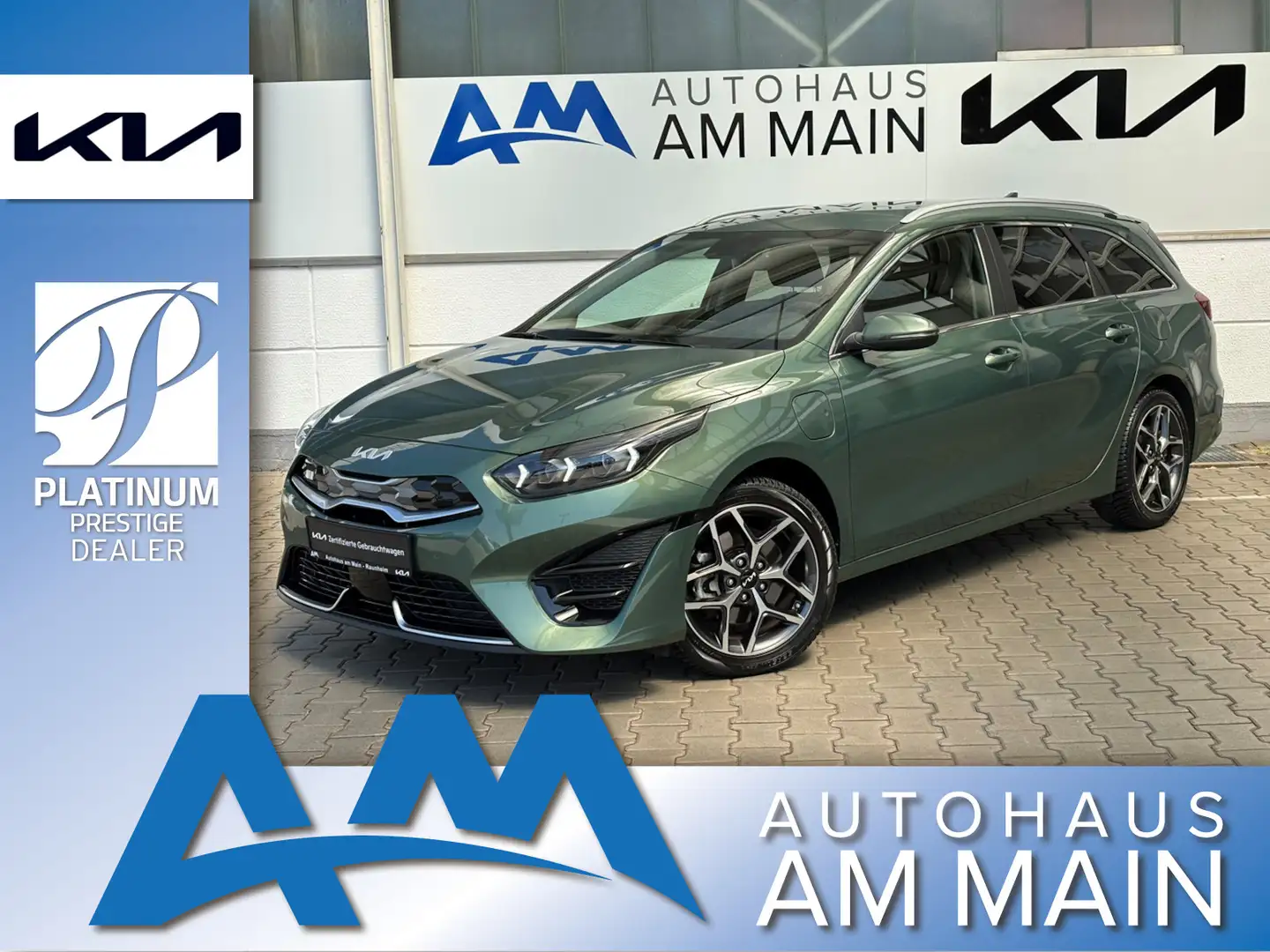 Kia Ceed SW / cee'd SW 1.6 PHEV DCT | PLATINUM | LEDER Groen - 1