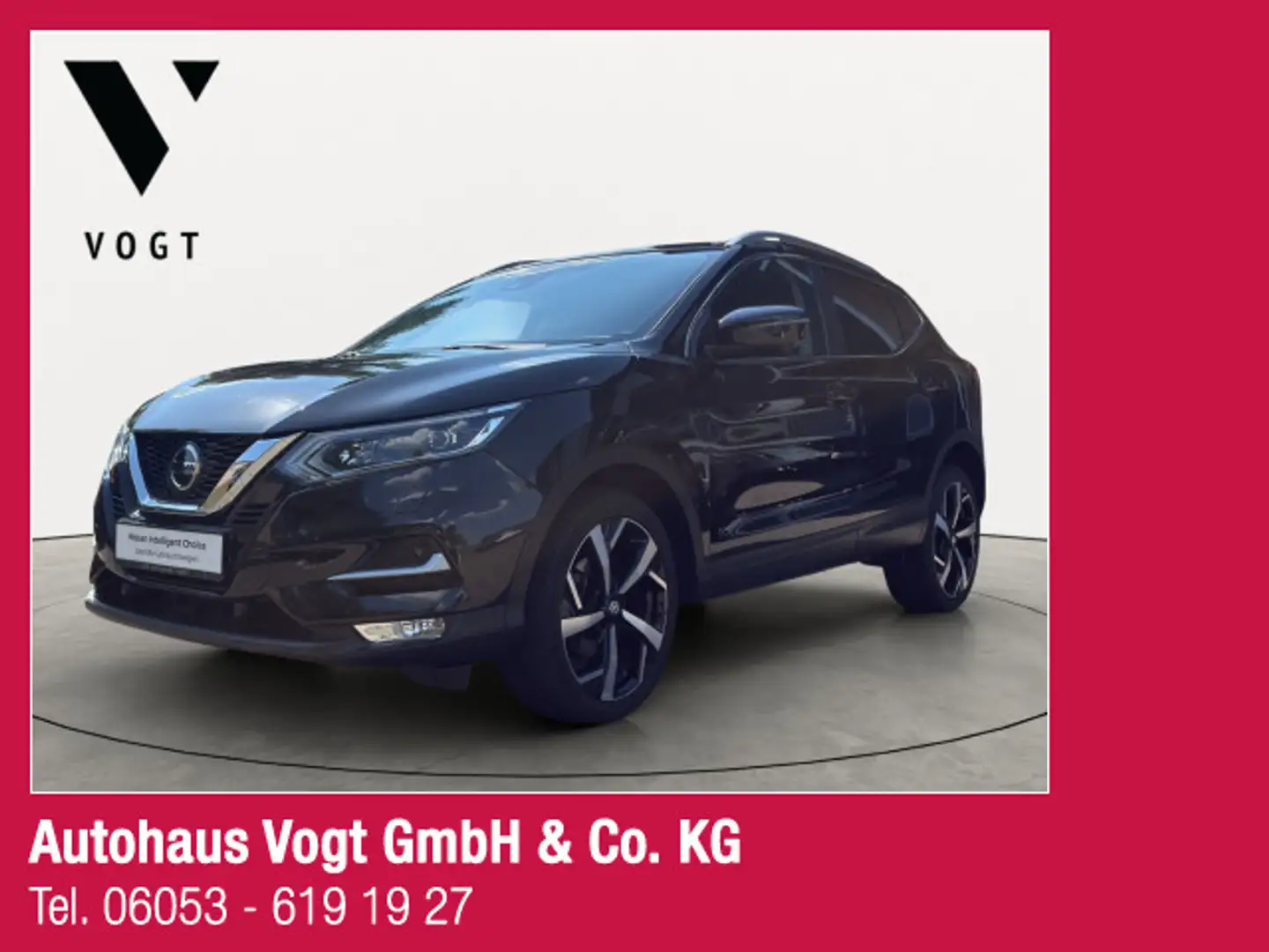 Nissan Qashqai Tekna°AUTOM°360°KAMERA°NAVI°SITZH°19°ALU Schwarz - 1