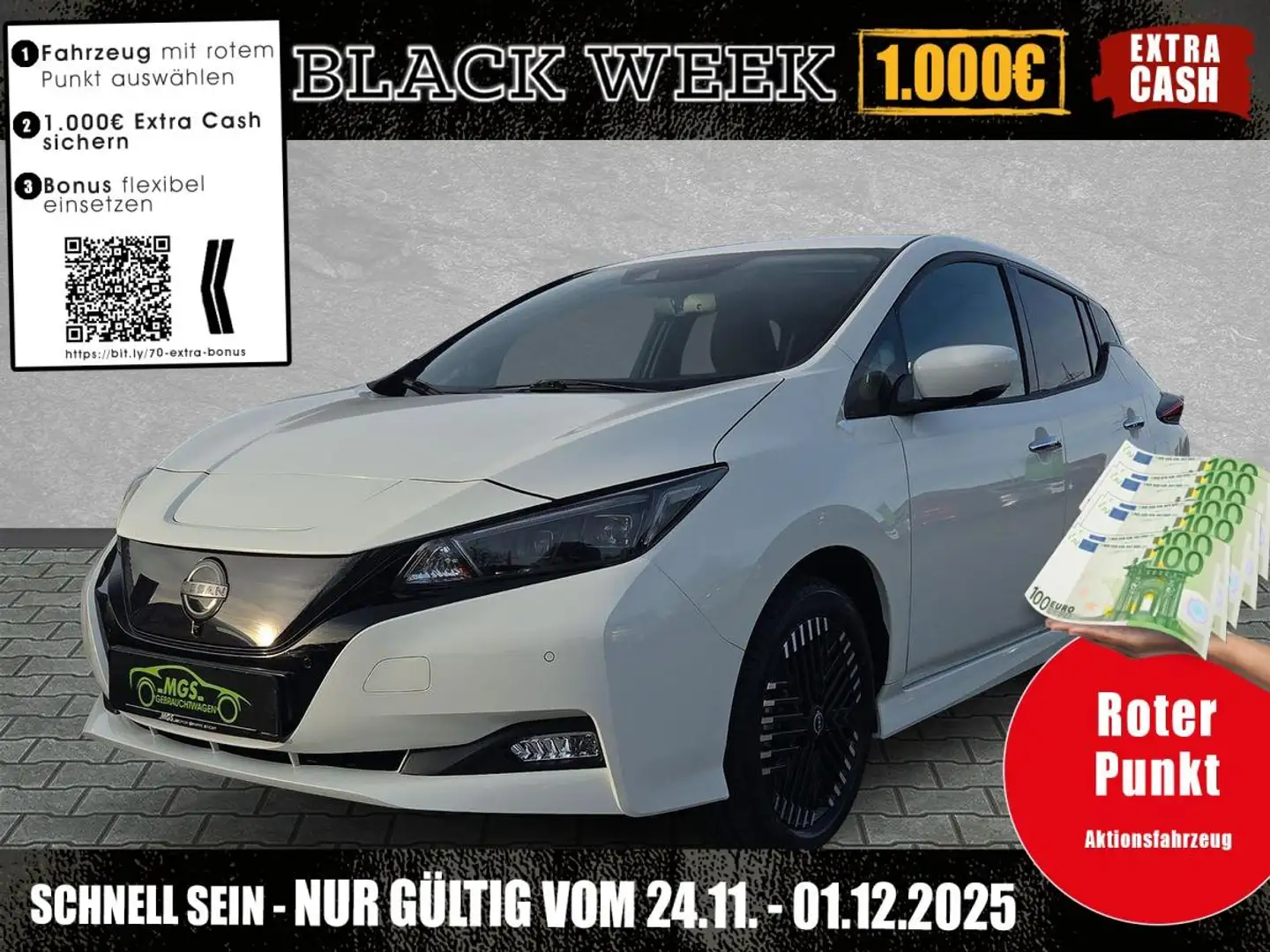 Nissan Leaf N-Connecta Winter LED 59kWh Weiß - 1