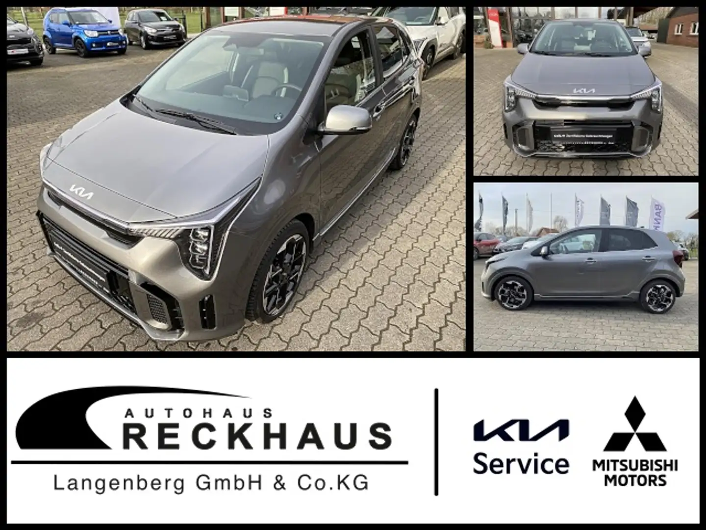 Kia Picanto 1.2 Automatik GT-LINE Allwetterreifen Klima Navi Grau - 1