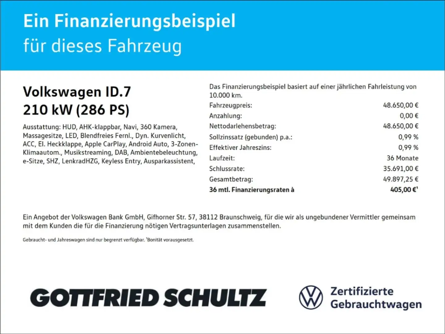 Volkswagen ID.7 Tourer Pro LED APP AHK HUD AreaView Weiß - 2