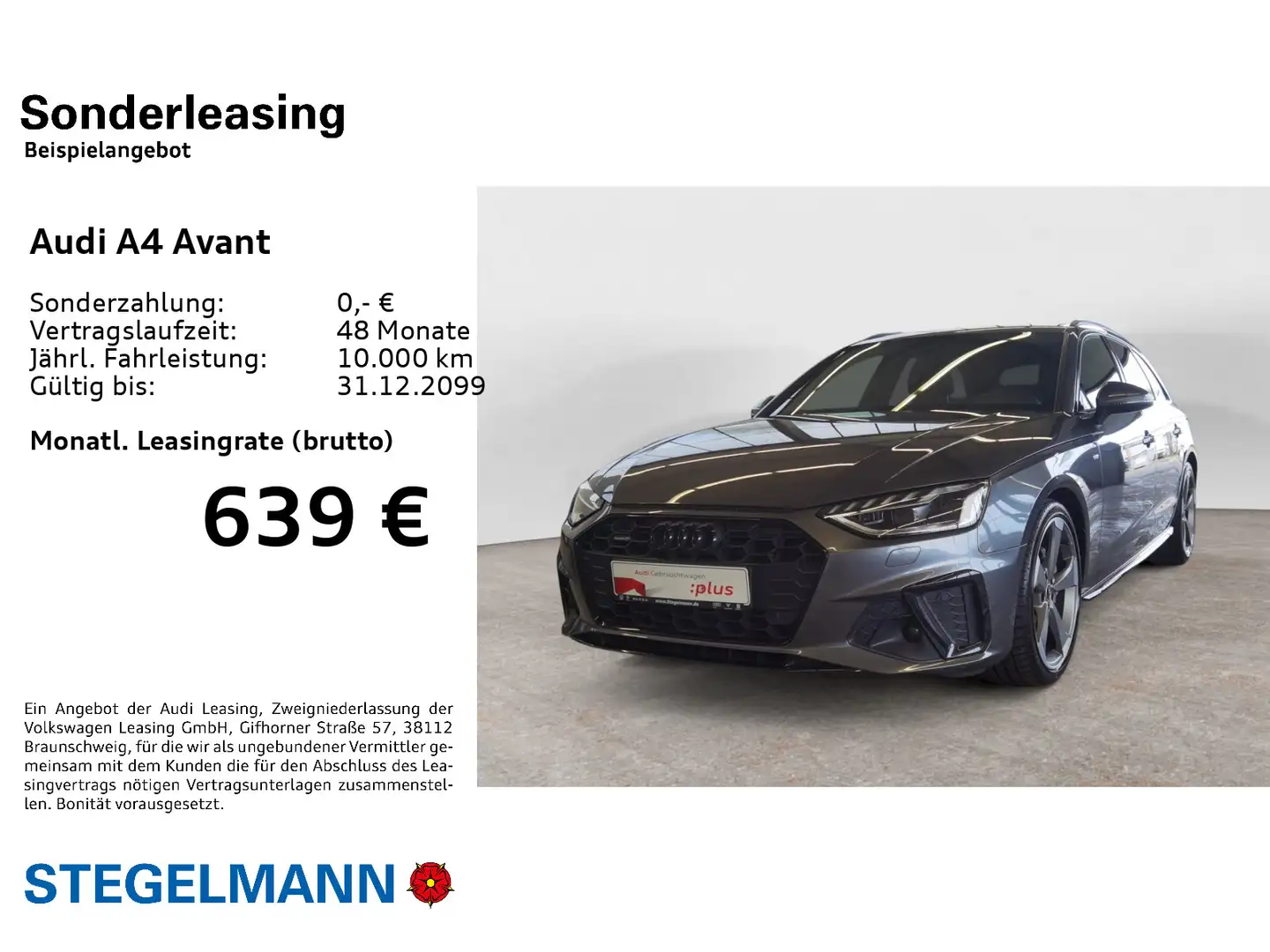 Audi A4 40 TDI S-tronic S-Line *Matrix-LED*Navi Gris - 2