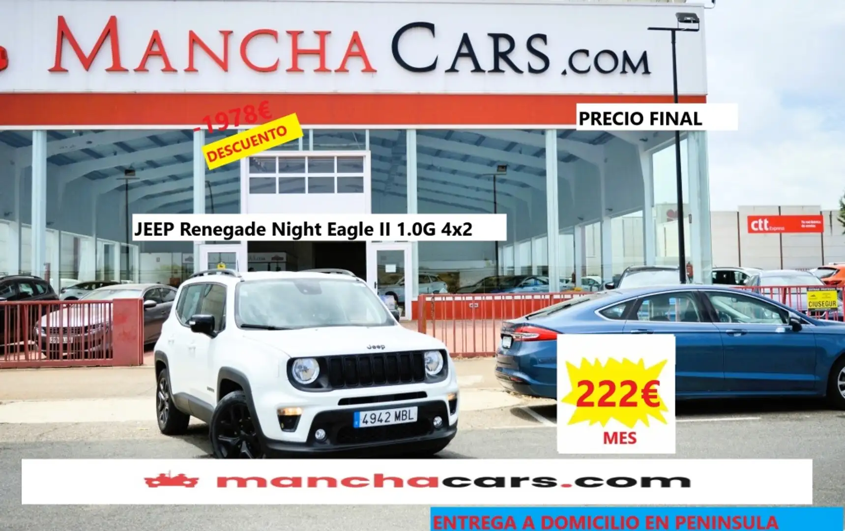 Jeep Renegade 1.0 Night Eagle II 4x2 Blanc - 1