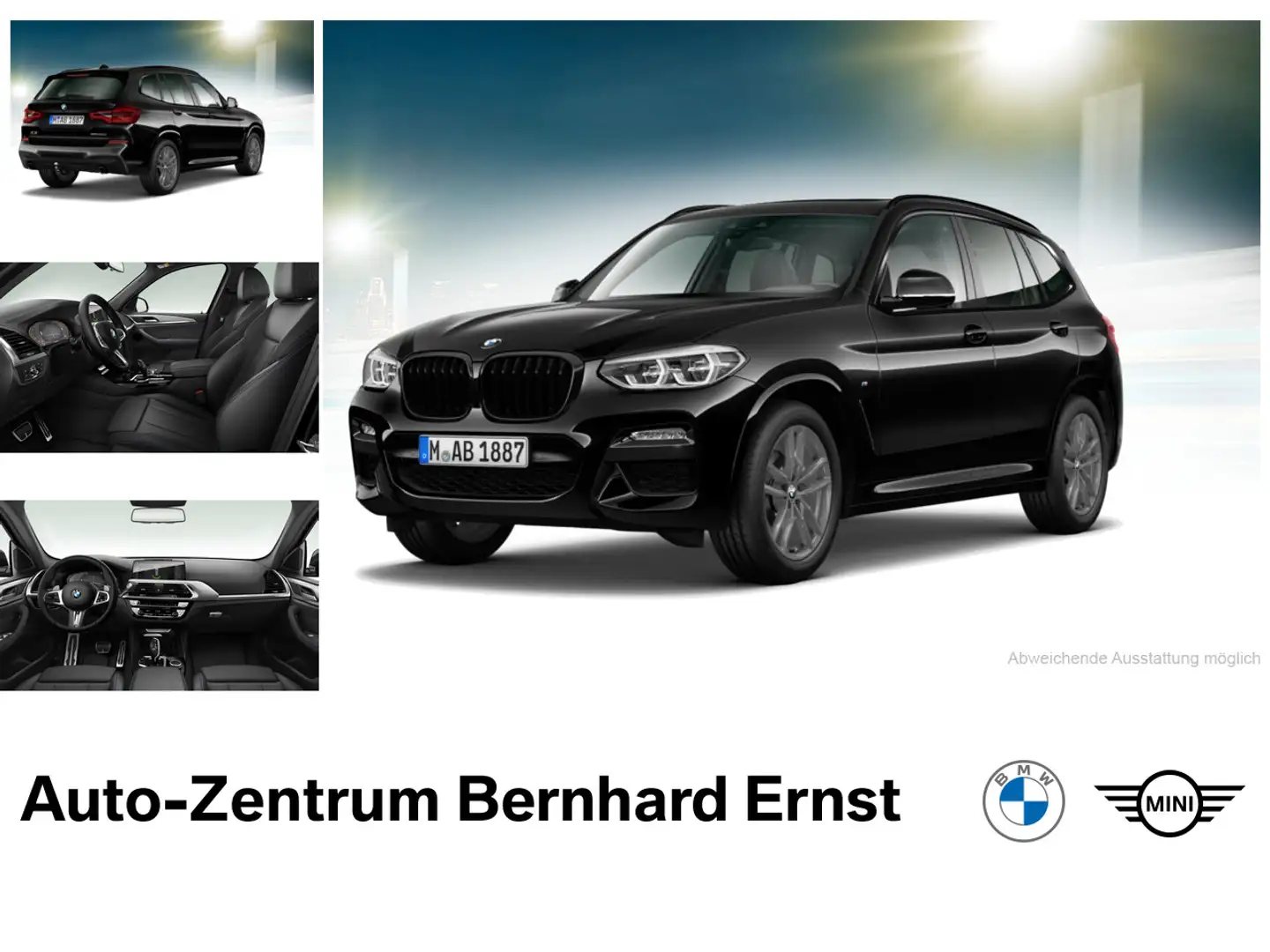 BMW X3 xDrive20d M SPORT PANO AHK ACC HIFI HuD ALED Noir - 1
