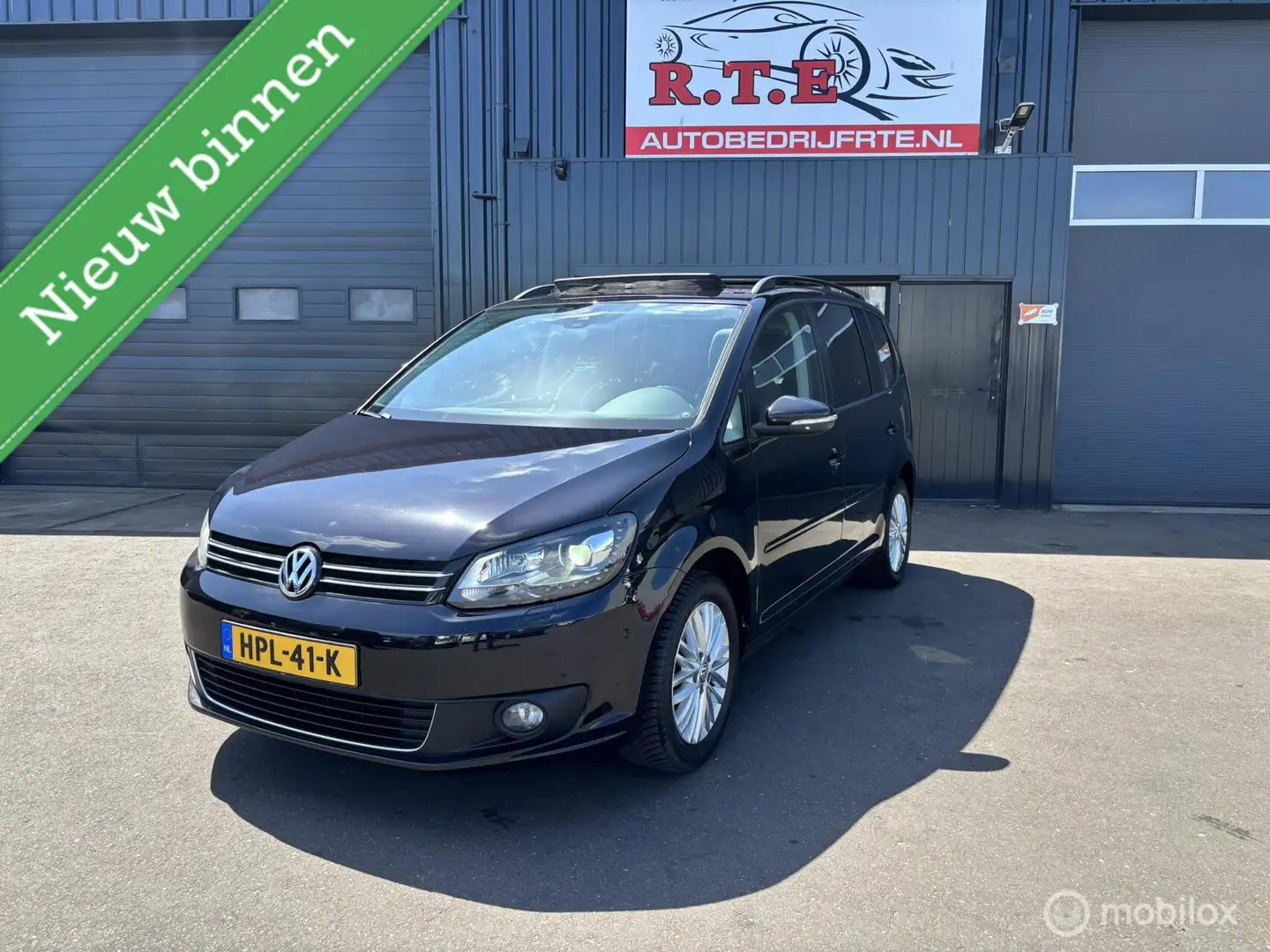 Volkswagen Touran 1.4 TSI Highline 7p. Full options Zwart - 1