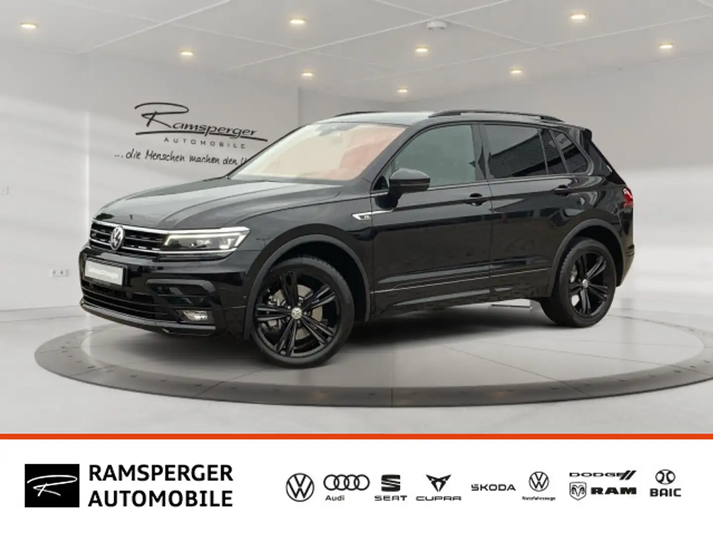 Volkswagen Tiguan 2.0 TSI DSG R-Line AHK ACC LED Navi Leder Schwarz - 1