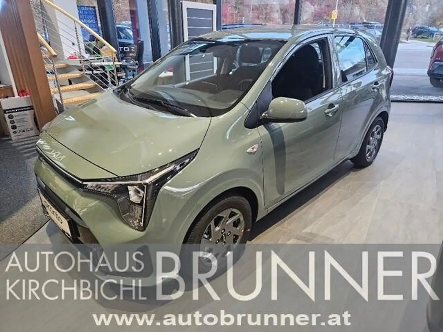 Kia Picanto 1,0 GDI Silber 4 Stz. Grün - 1