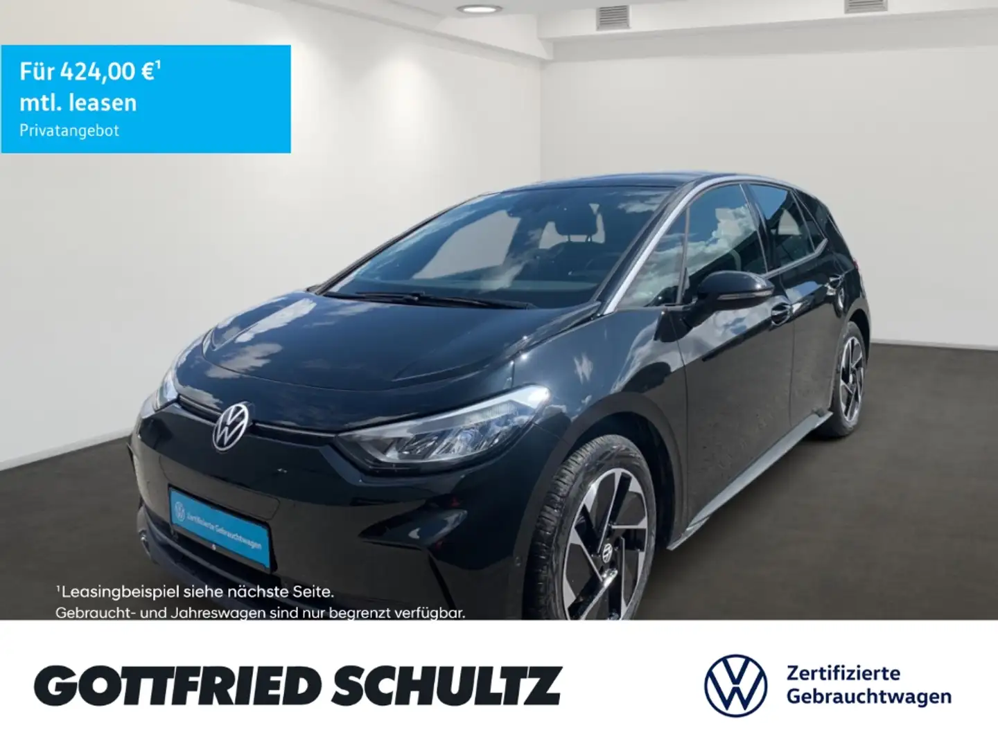 Volkswagen ID.3 PRO 58 kWh CARPLAY ACC EINPARKHILFE CCS SITZHEIZUN Schwarz - 1