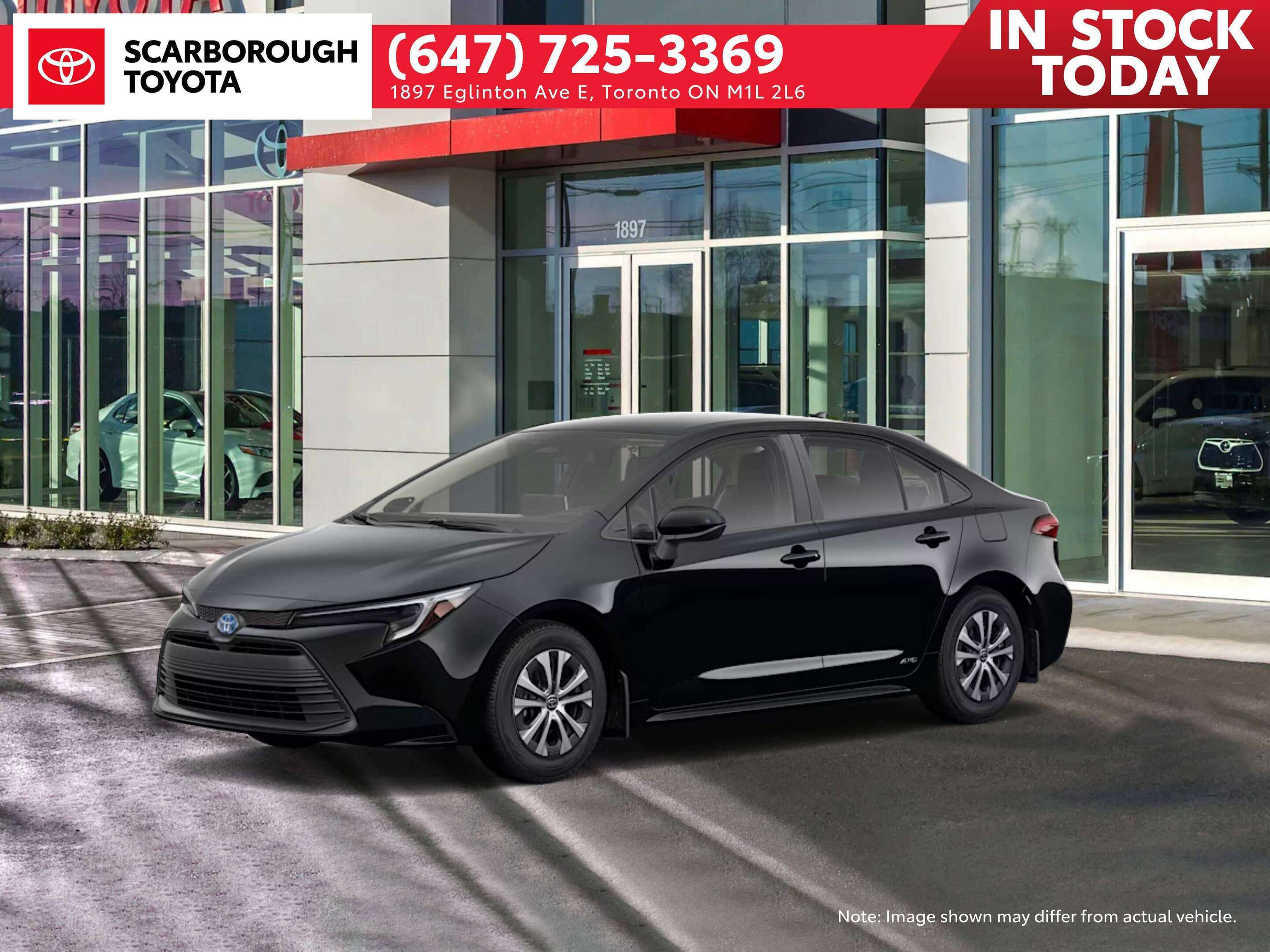 Black 2027 Toyota Corolla Hybrid Sedan All-Wheel Drive Automatic