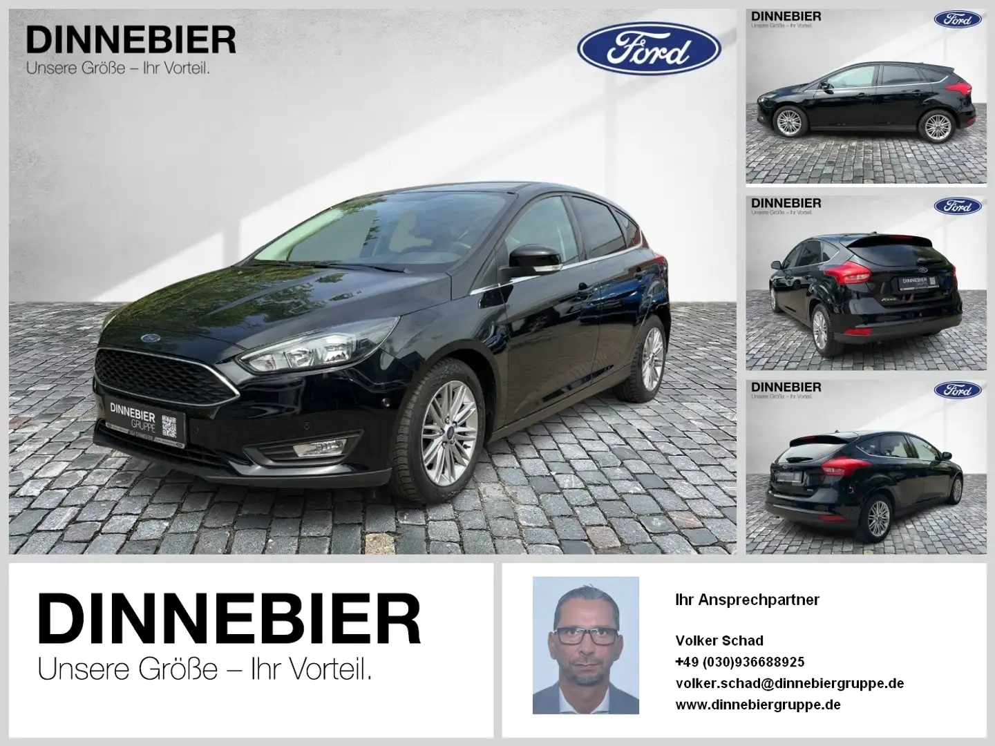Ford Focus Cool&Connect 1.0EcoBst 92KW LM KlimaA SHZ Schwarz - 1
