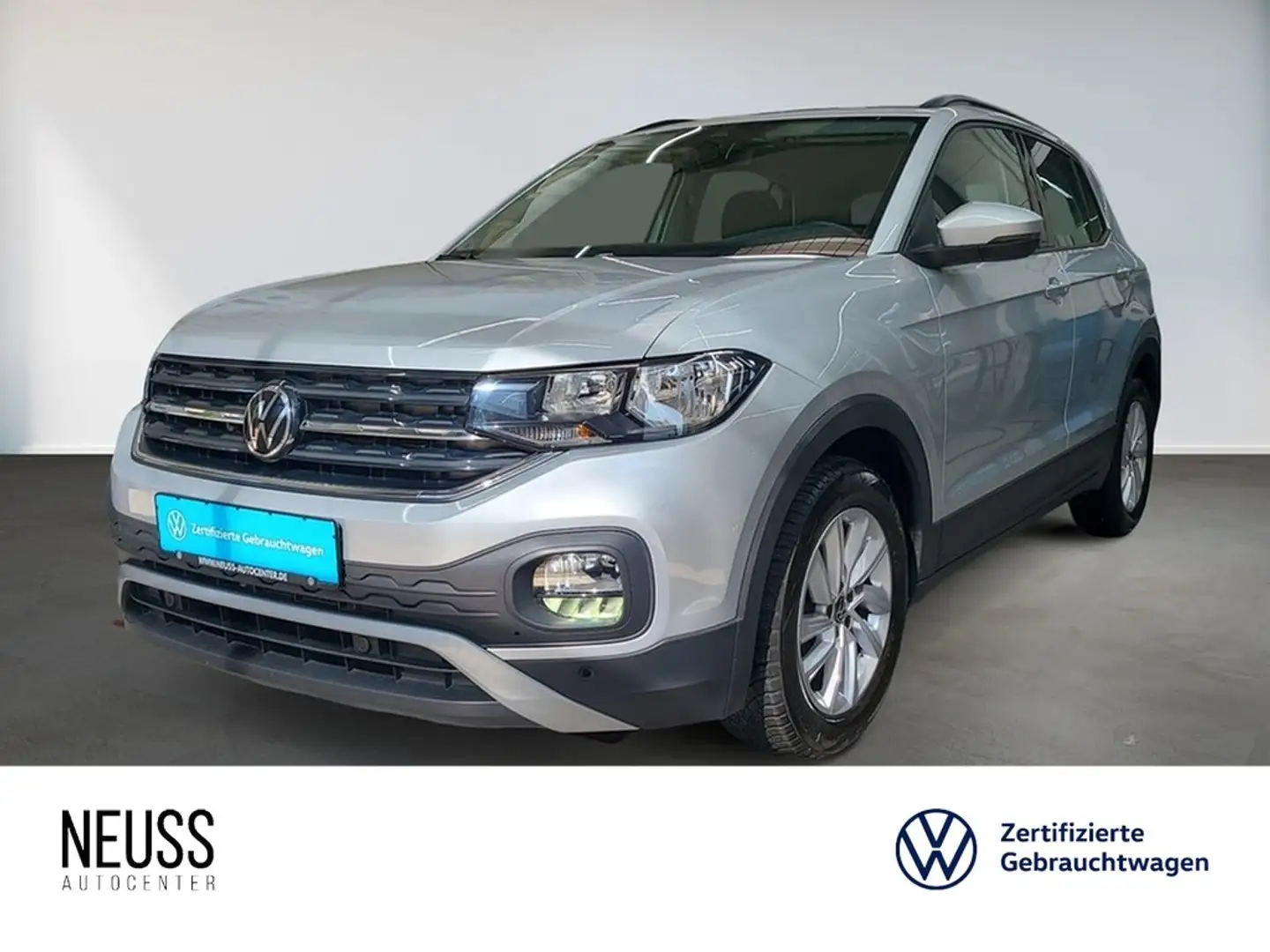 Volkswagen T-Cross 1.0 TSI Life AHK+ALU+SHZ+PDC Silber - 1