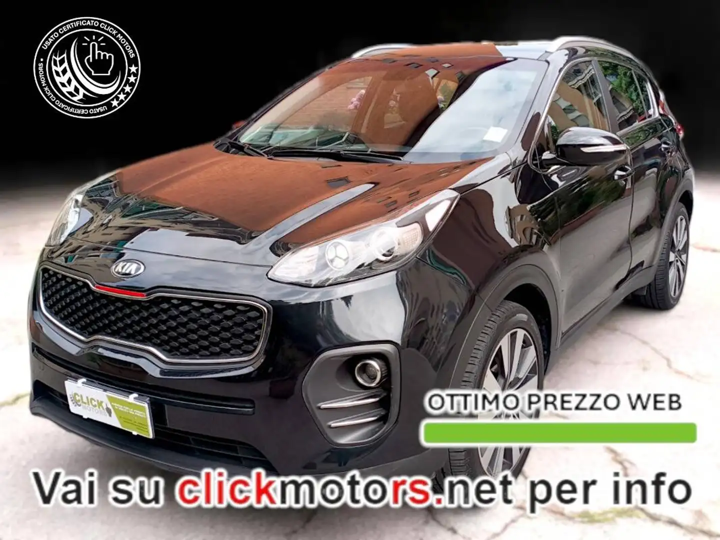 Kia Sportage Sportage IV 2017 - 1.7 crdi Cool Navi 2wd 115cv Nero - 1