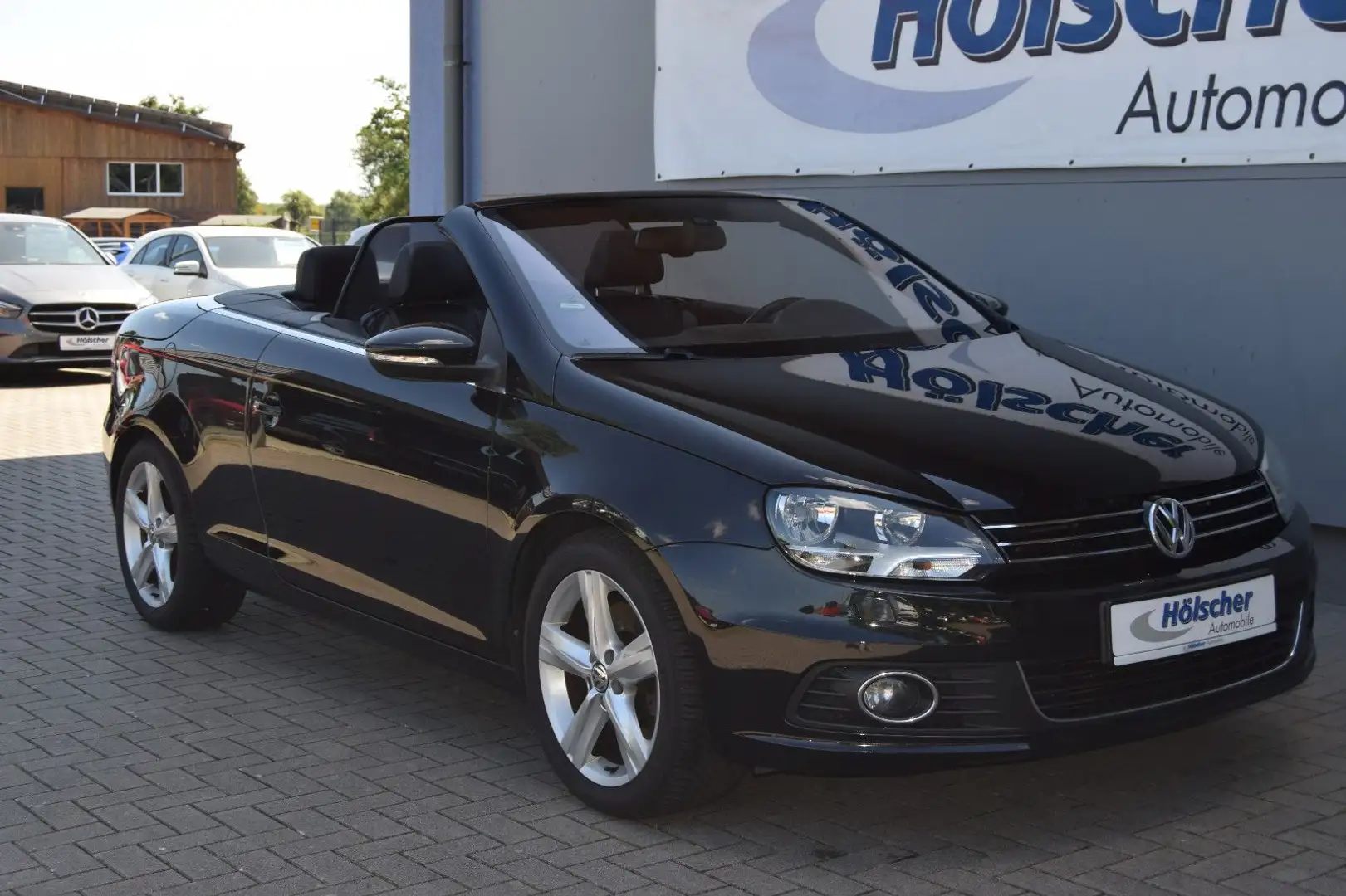 Volkswagen Eos Sport ,Navi,Leder,Sitzh,Parks,Allwetterr,,,, Schwarz - 1