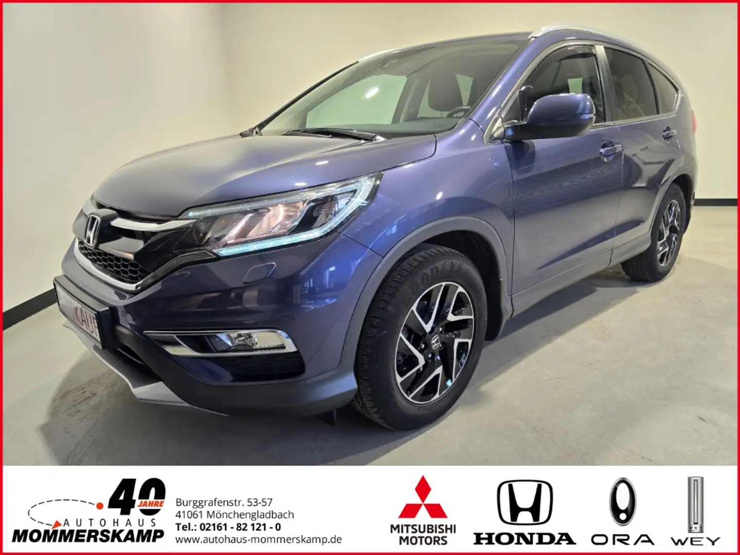 Honda CR-V Elegance 2WD+Allwetter+SitzHZG+Rückfahrkam.+Navi+K Blau - 1