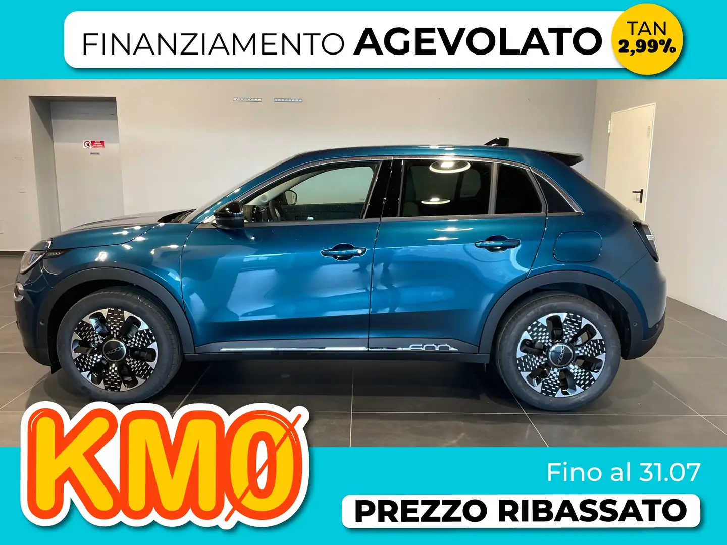 Fiat 600 1.2 hybrid la prima 100cv auto Verde - 2