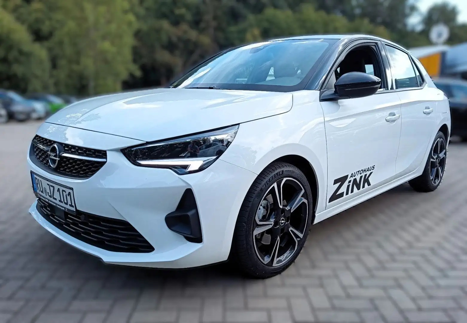 Opel Corsa F GS LED SHZ LHZ Kamera Blanc - 2