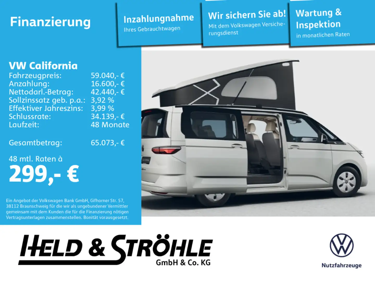Volkswagen T7 California Beach !BESTELLAKTION! 5J.-GARANTIE Wit - 1